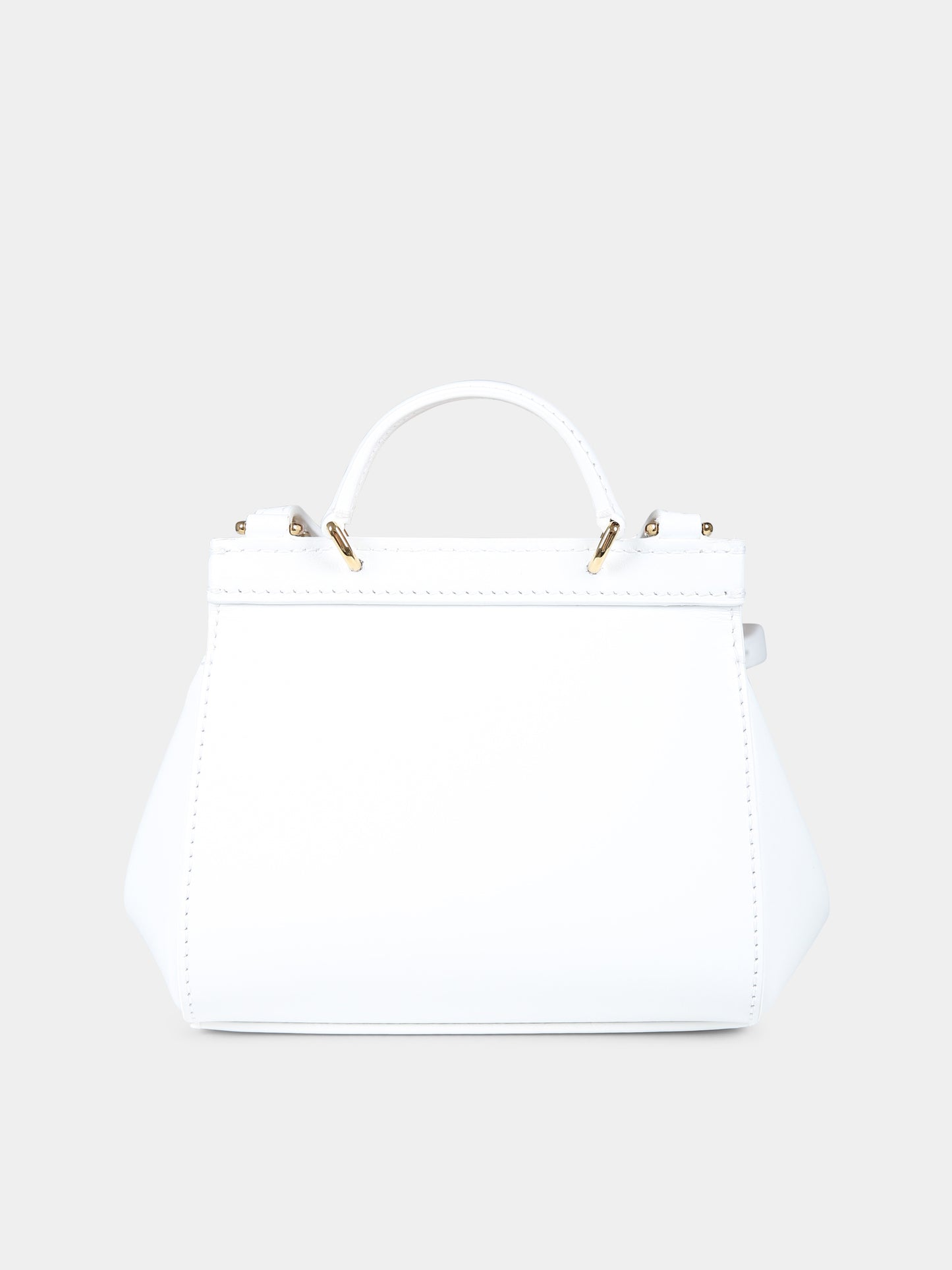 Borsa bianca per bambina con logo,Dolce & Gabbana Kids,EB0003 A1065 80001