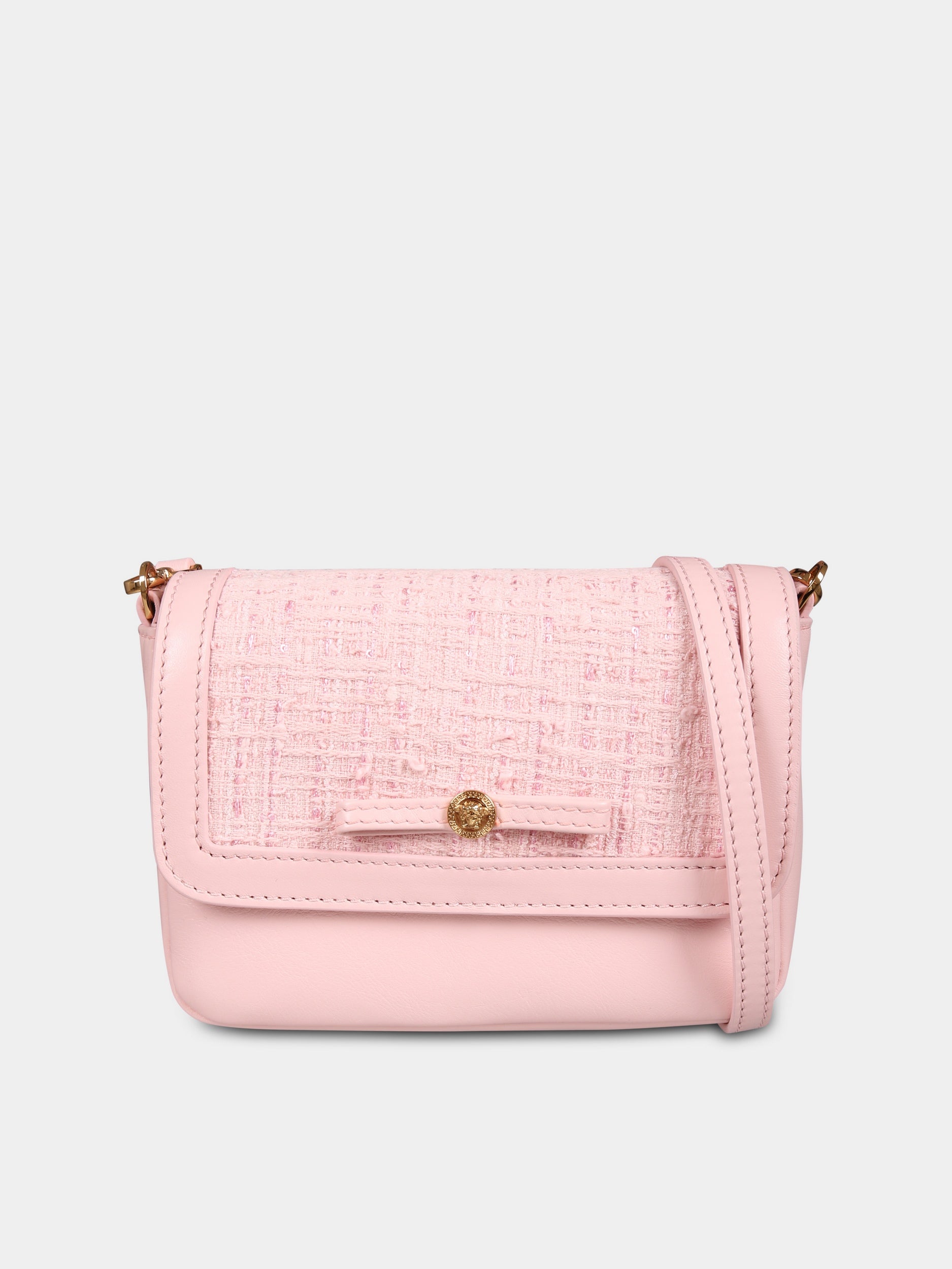 Borsa rosa per bambina con Medusa,Versace,1016390 1A11557 2PU5V