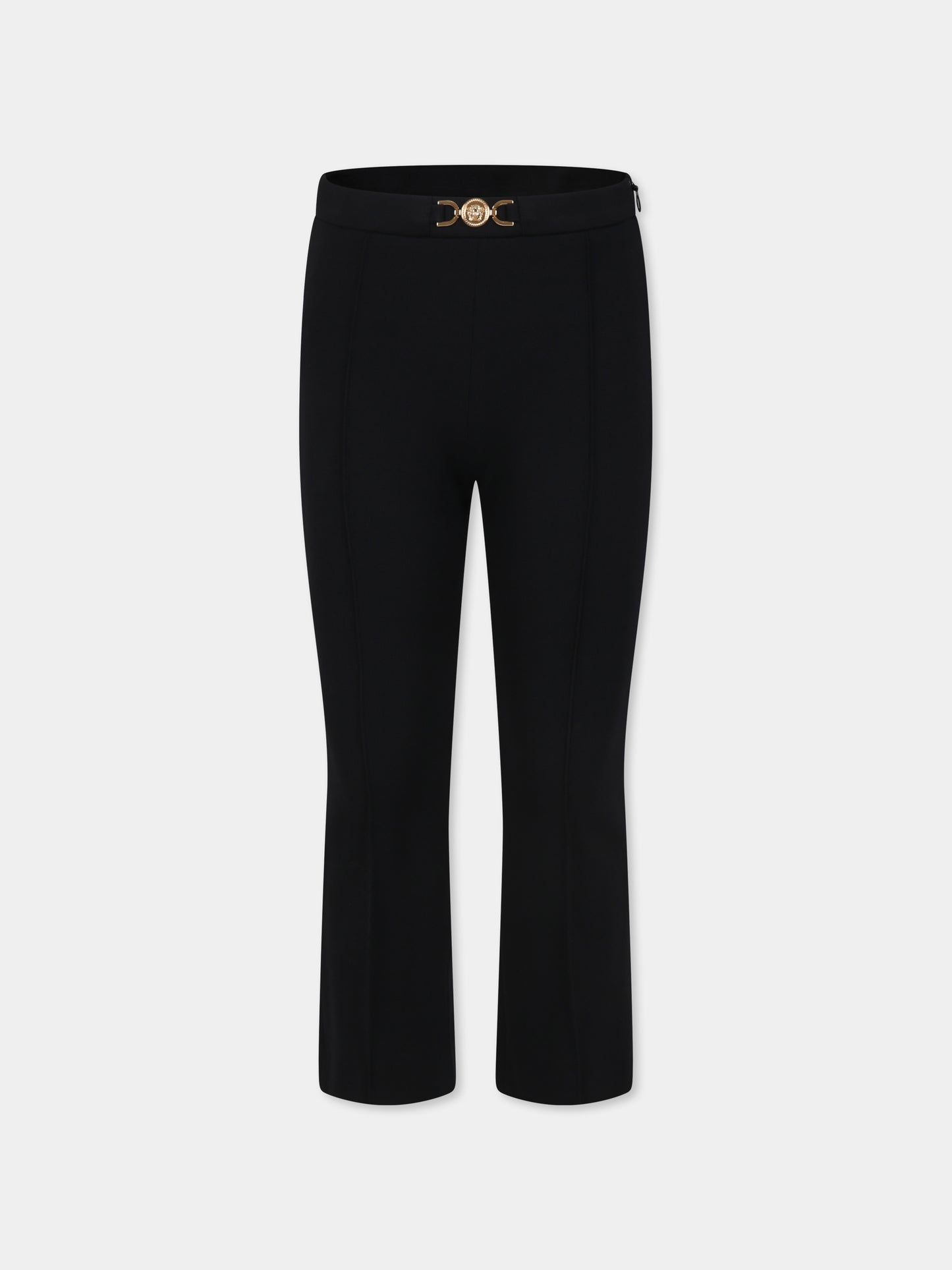 Pantaloni neri per bambina con Medusa,Versace,1016346 1A11429 1B000