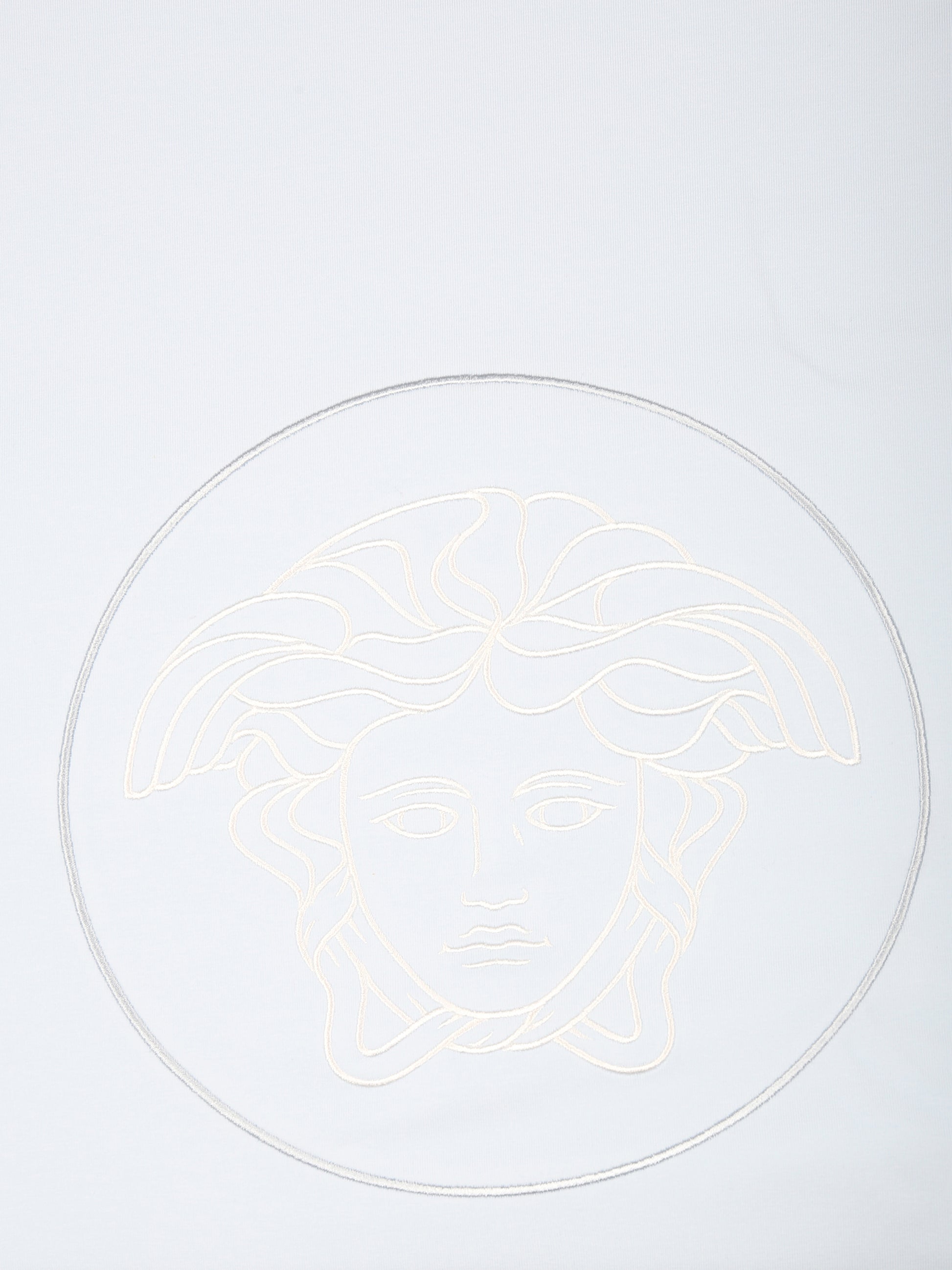 Coperta celeste per neonato con Medusa,Versace,1000092 1A11234 2V140