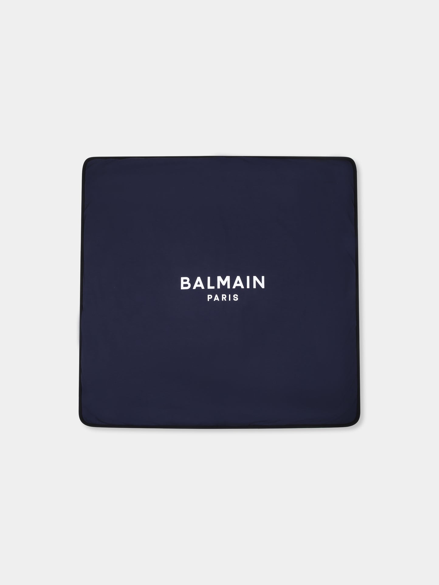 Coperta blu per neonati con logo,Balmain Kids,BV0520 Z2389 649BC