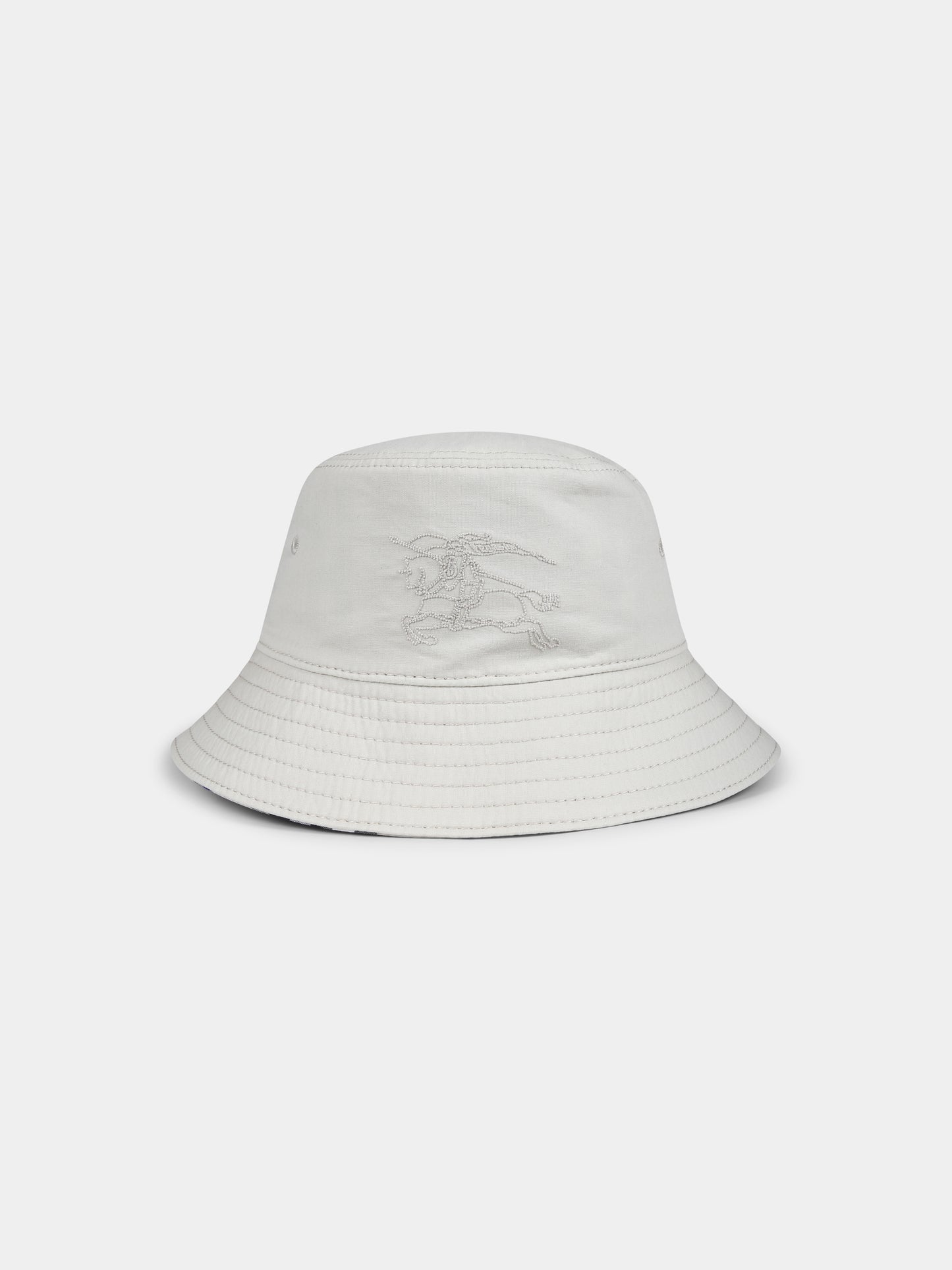 Cloche reversibile grigia per bambini con cavaliere equestre,Burberry Kids,8089432 B9629