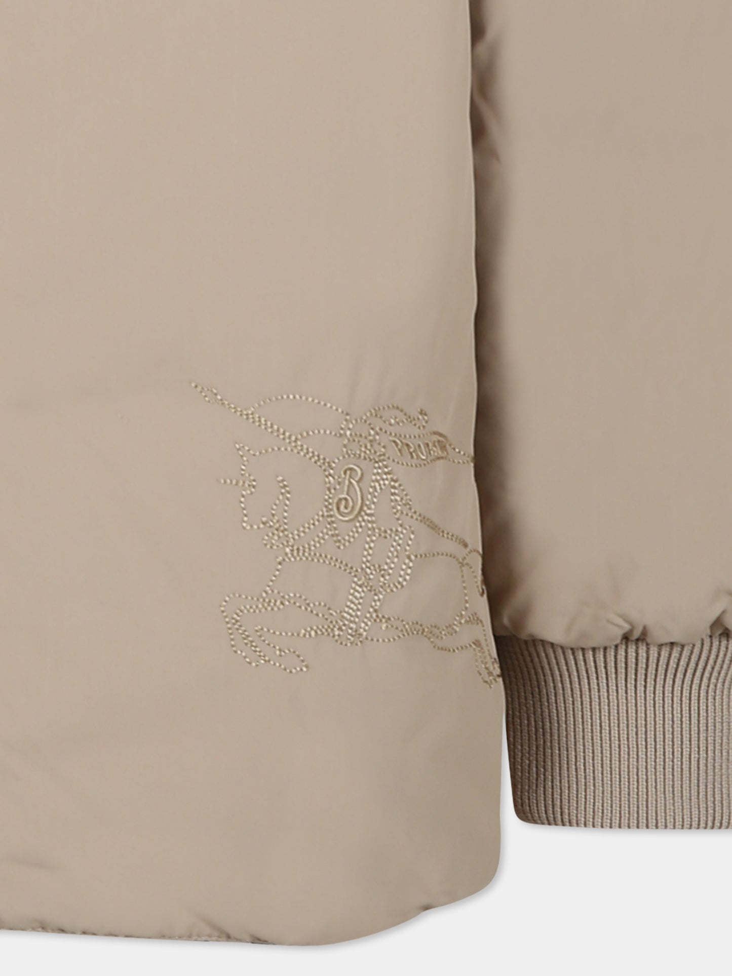 Piumino reversibile beige per bambini con check vintage,Burberry Kids,8092462 B9368