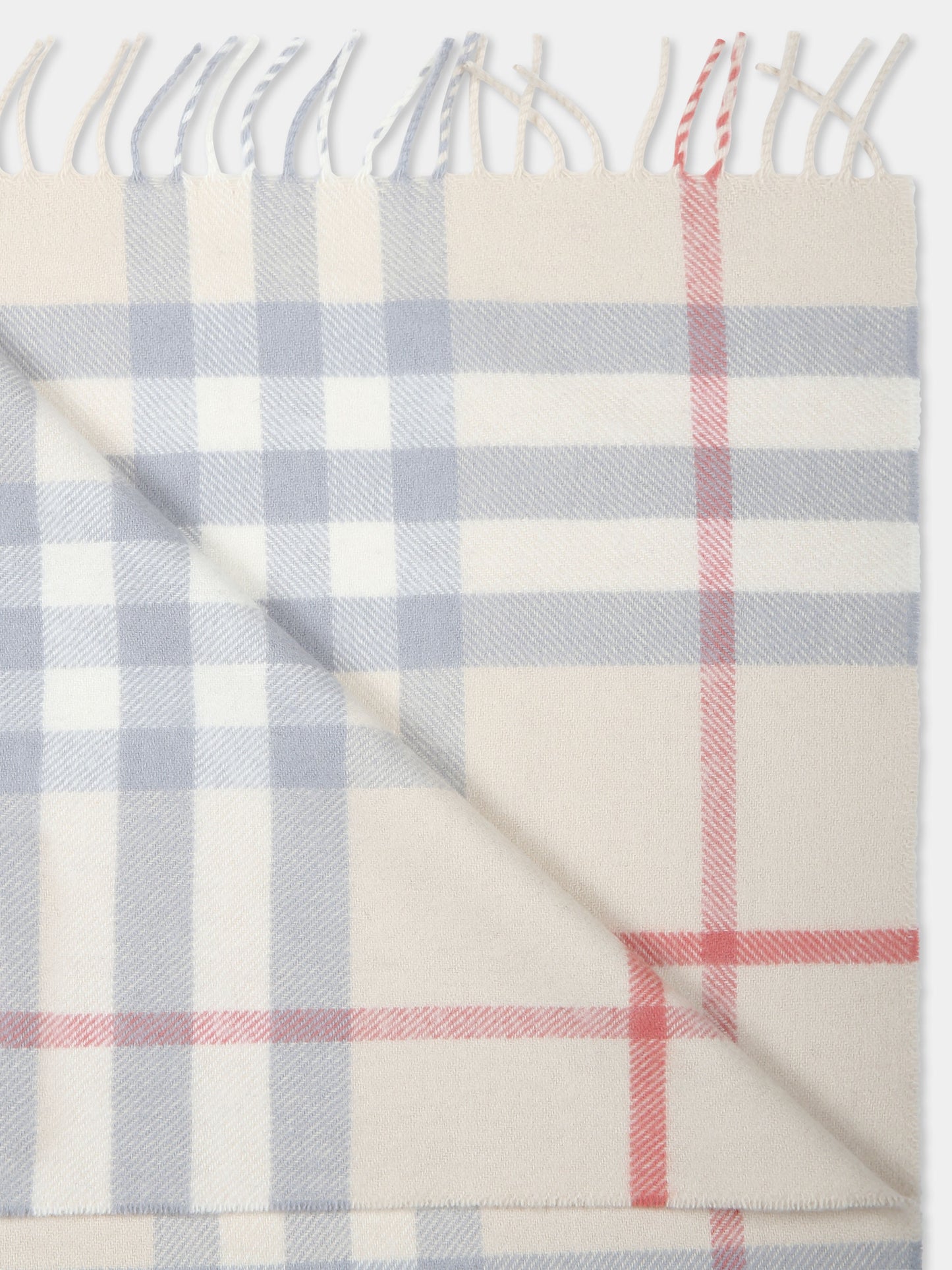 Coperta beige per neonati con check vintage,Burberry Kids,8089654 A2205