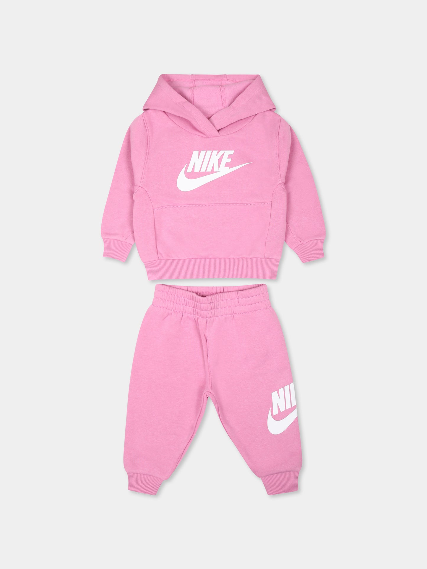 Completo rosa per neonata con logo,Nike,66L135 ACG