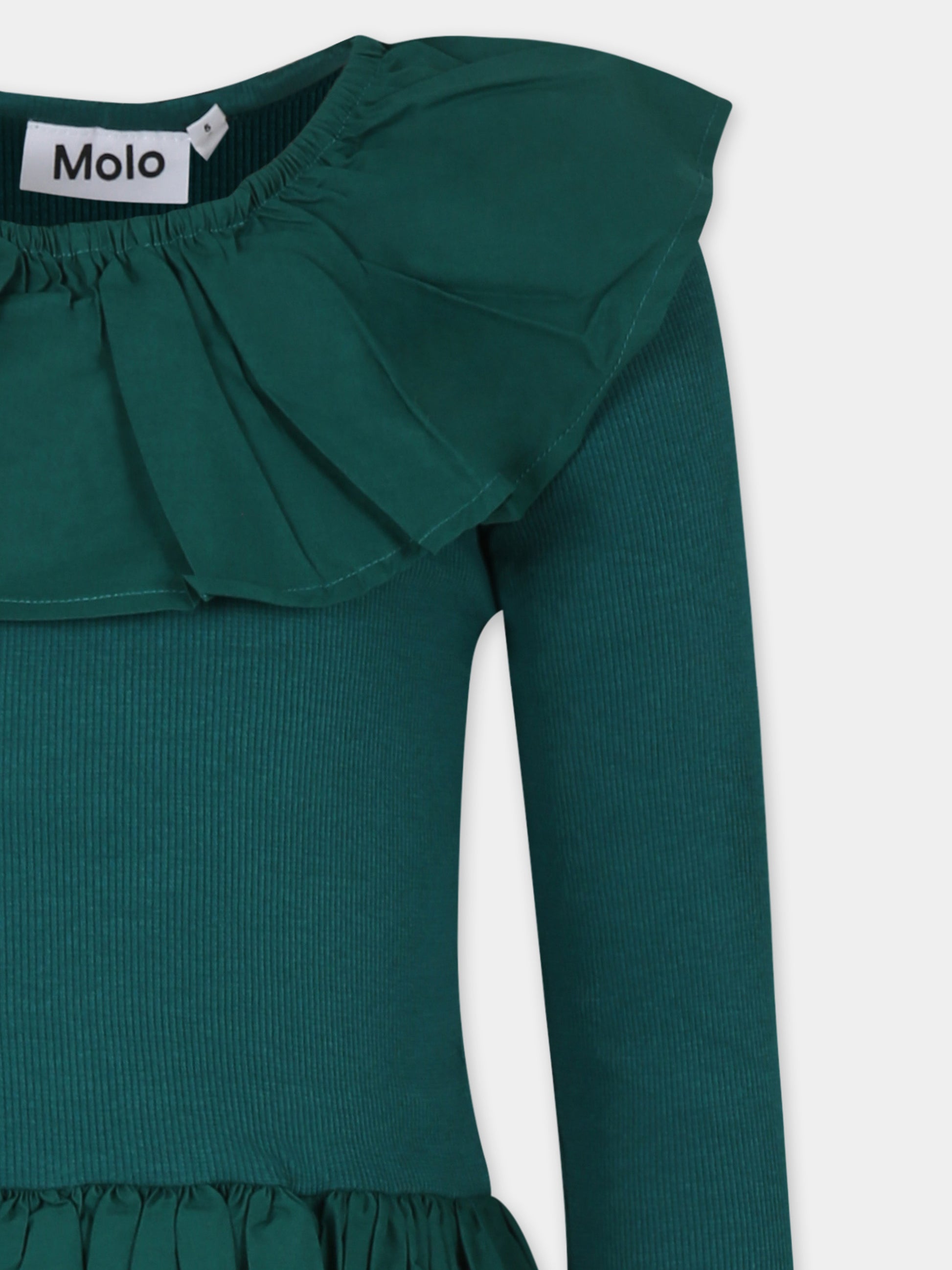 Vestito verde Cille per bambina,Molo,2W24E201 8951