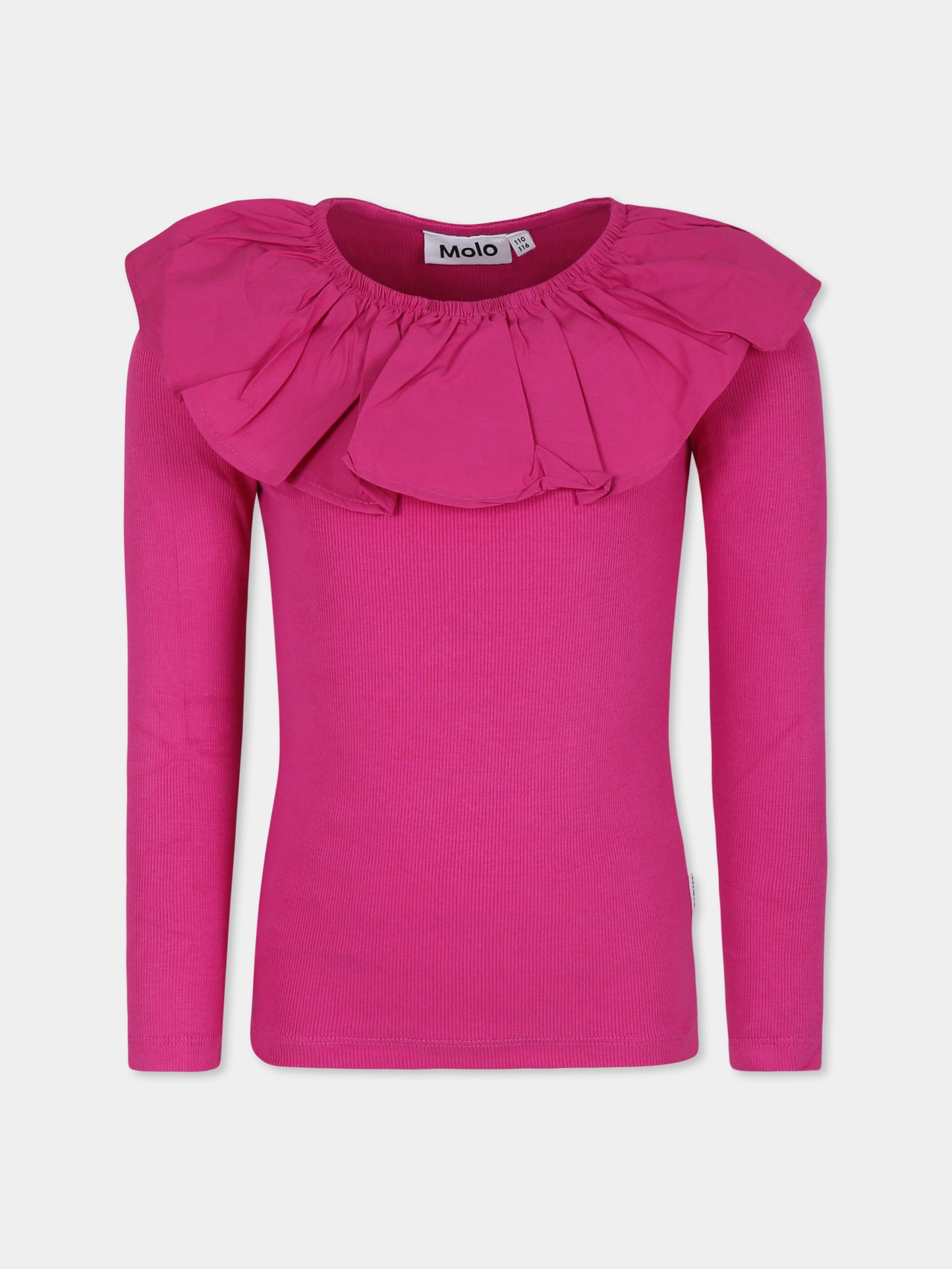 T-shirt fucsia Renate per bambina,Molo,2W24A401 8981