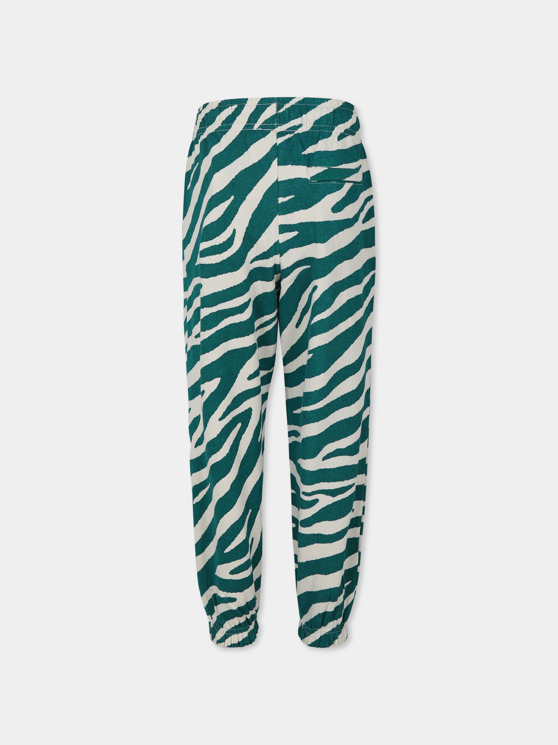 Pantaloni verdi Adan per bambina con stampa zebrata,Molo,2W24I202 9125