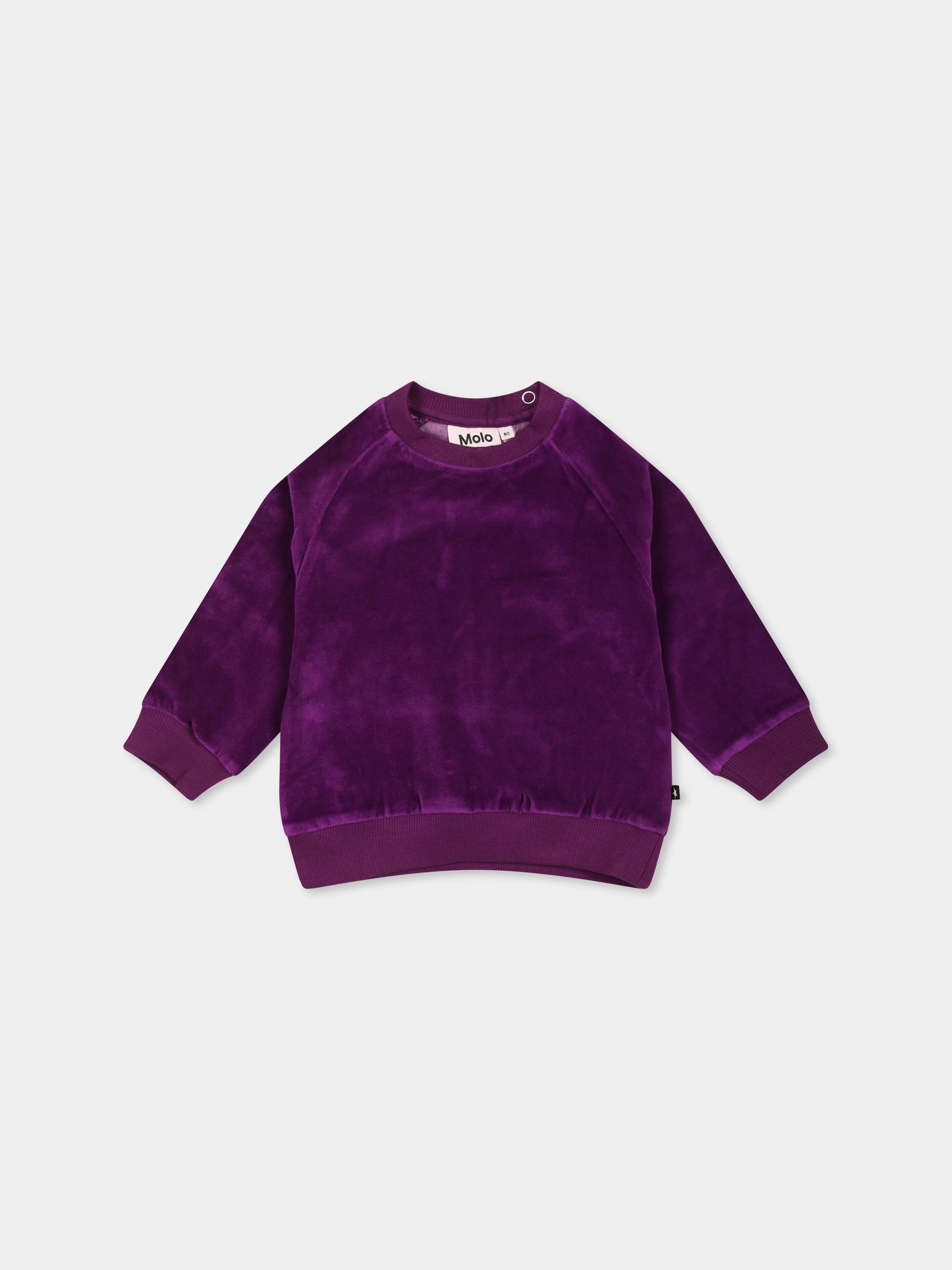 Felpa viola Disc per neonata,Molo,4W24J203 8967