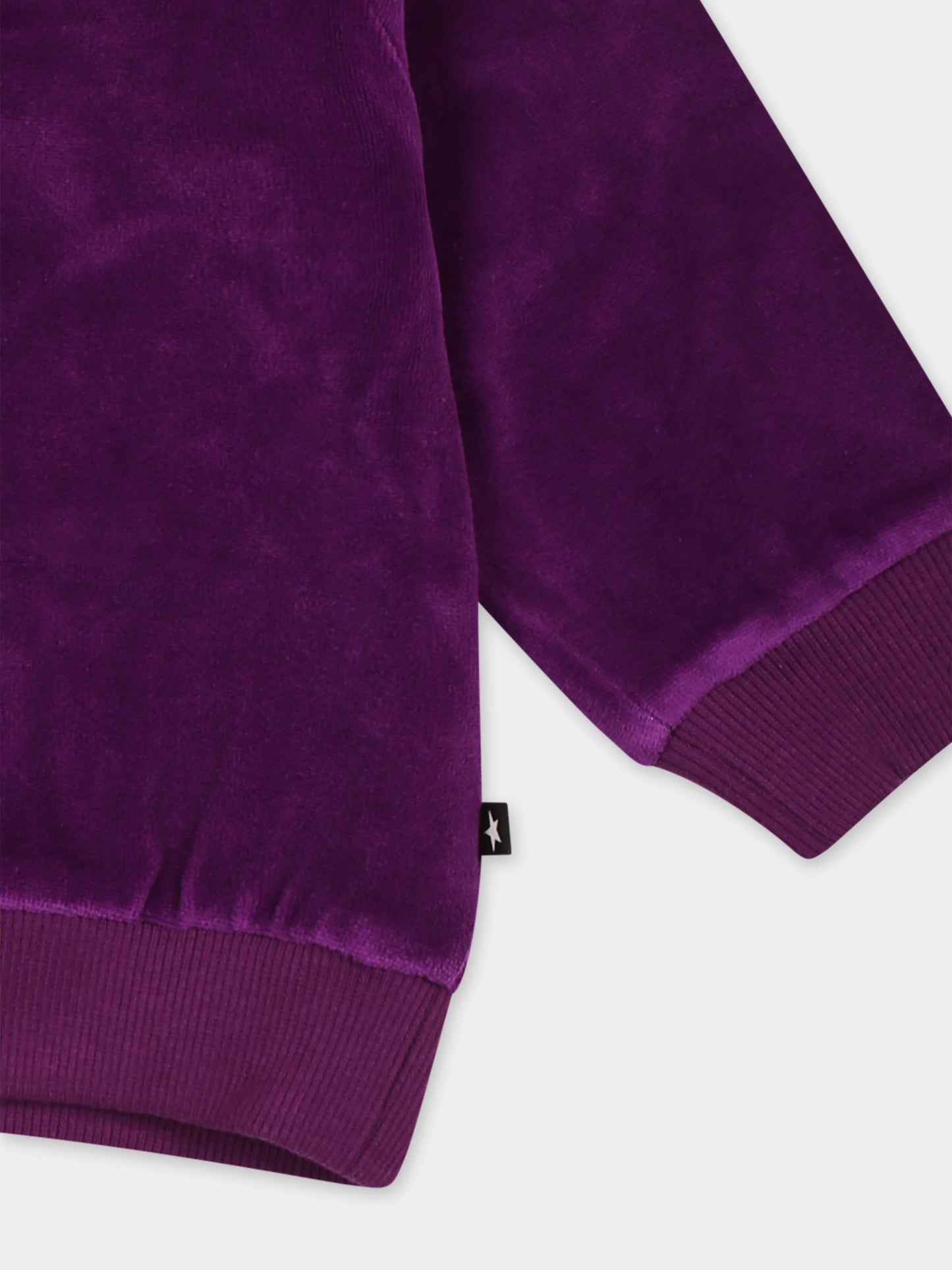 Felpa viola Disc per neonata,Molo,4W24J203 8967