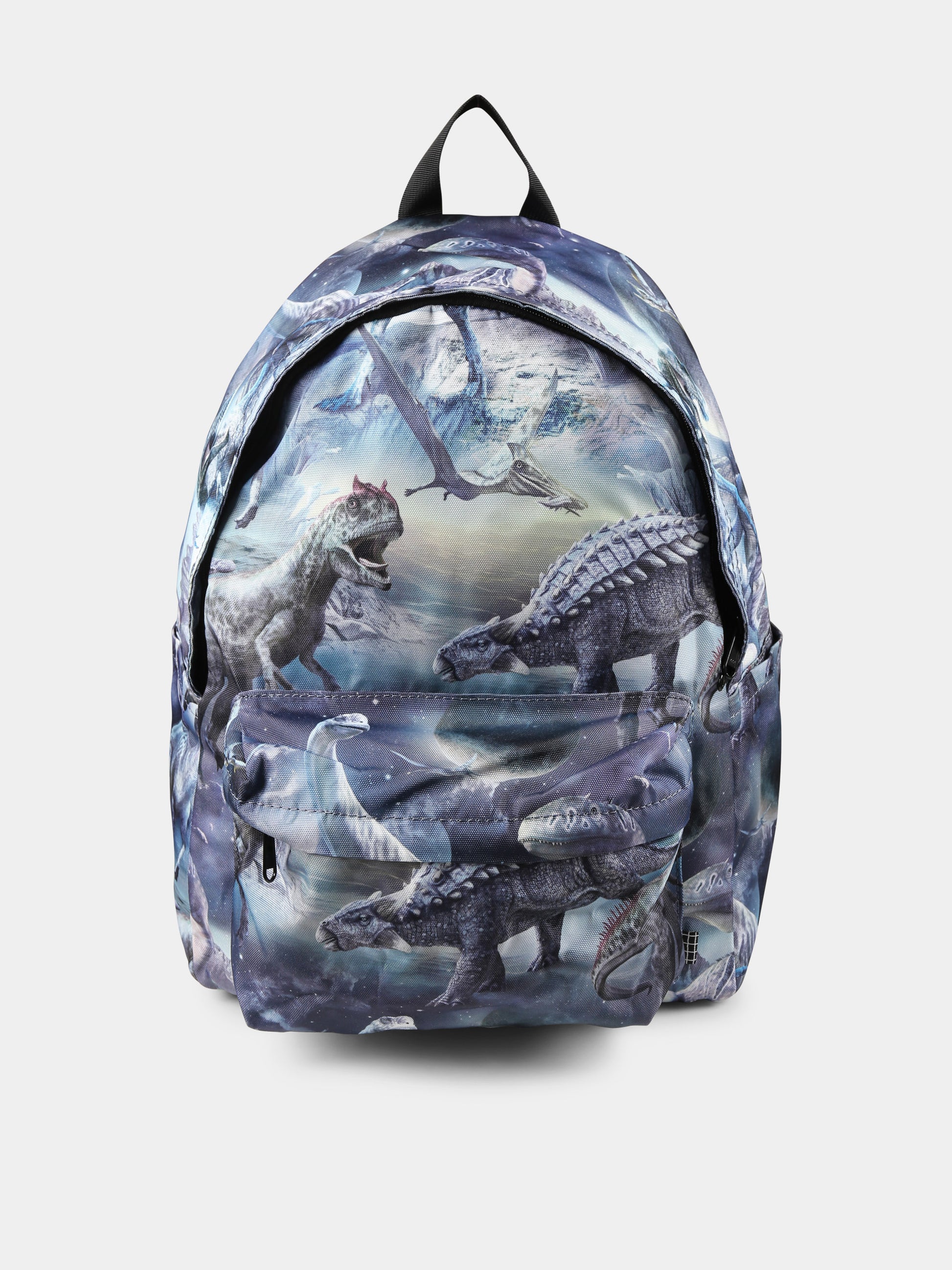 Zaino blu per bambino con stampa dinosauri,Molo,7W24V202 9147