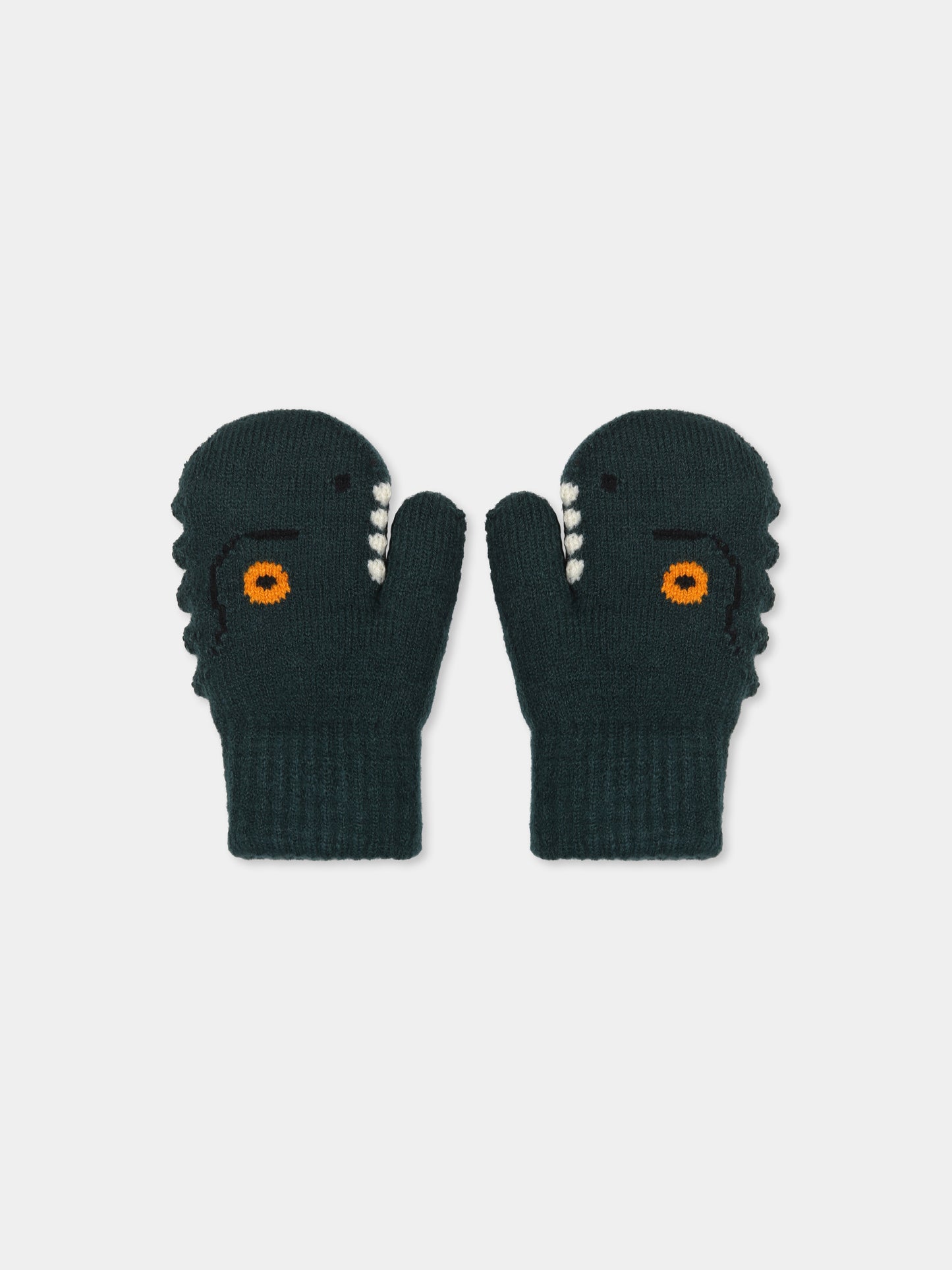 Guanti verdi Kenau per bambino con dinosauro,Molo,7W24S105 2319