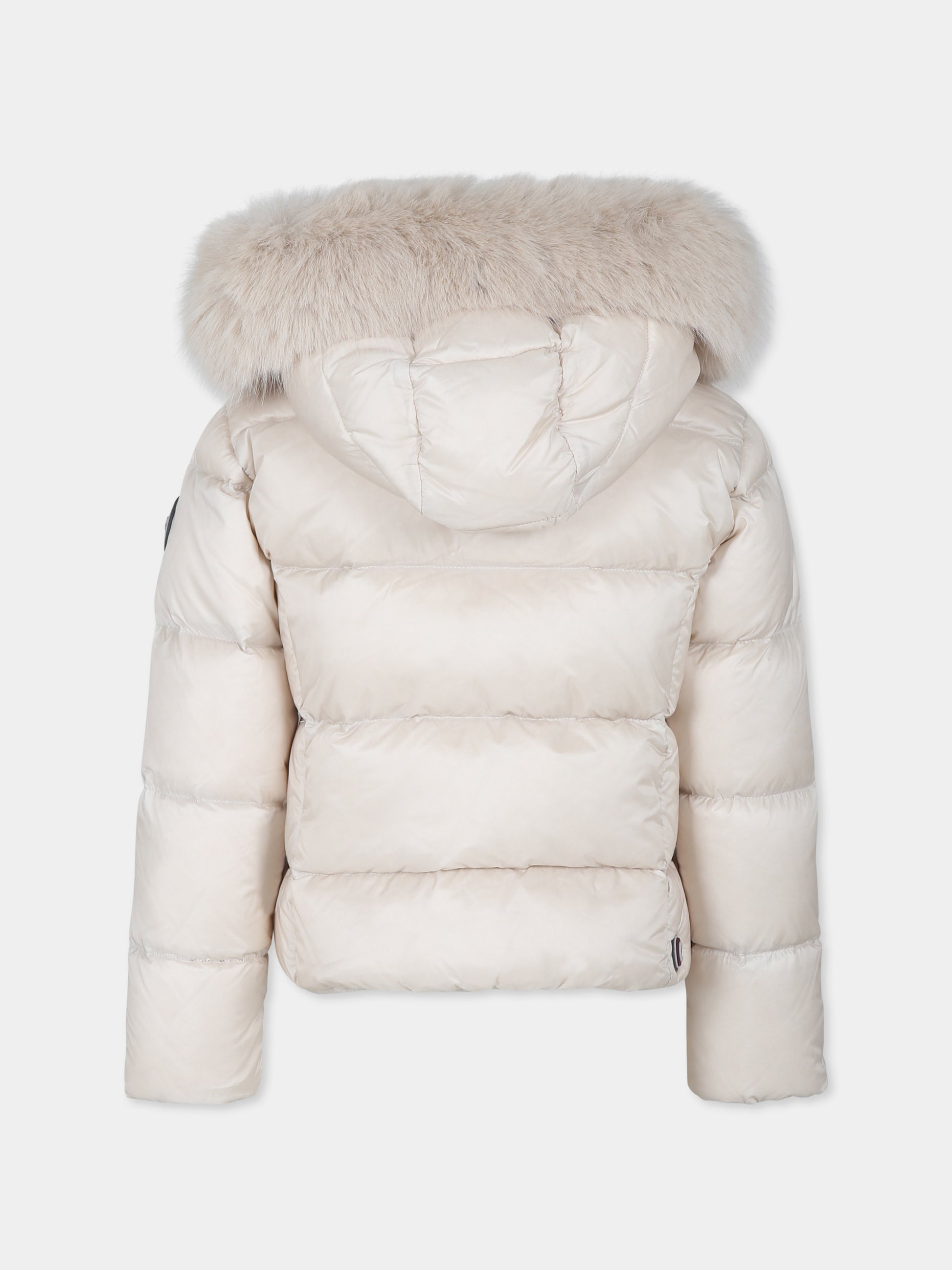 Piumino beige per bambina con logo,Colmar Originals Kids,3406E 2YO 04