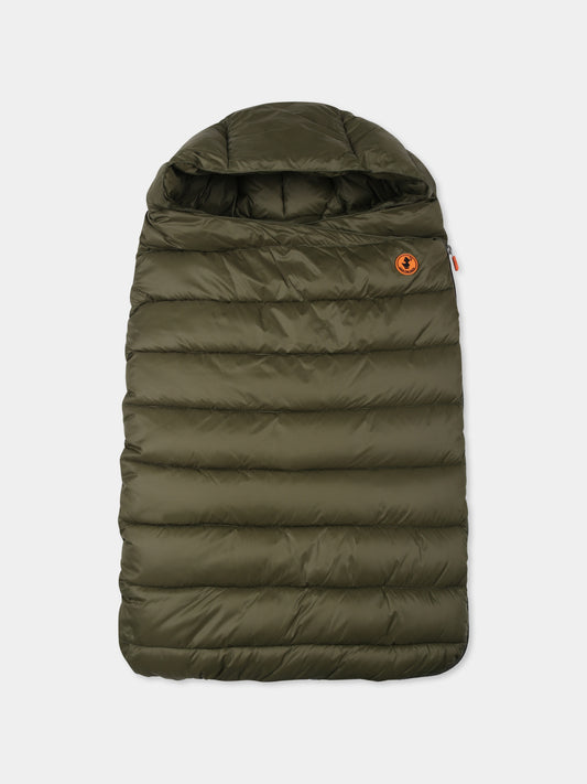 Sacco May verde per neonati con logo,Save The Duck Kids,I30001X GIGA19 50012