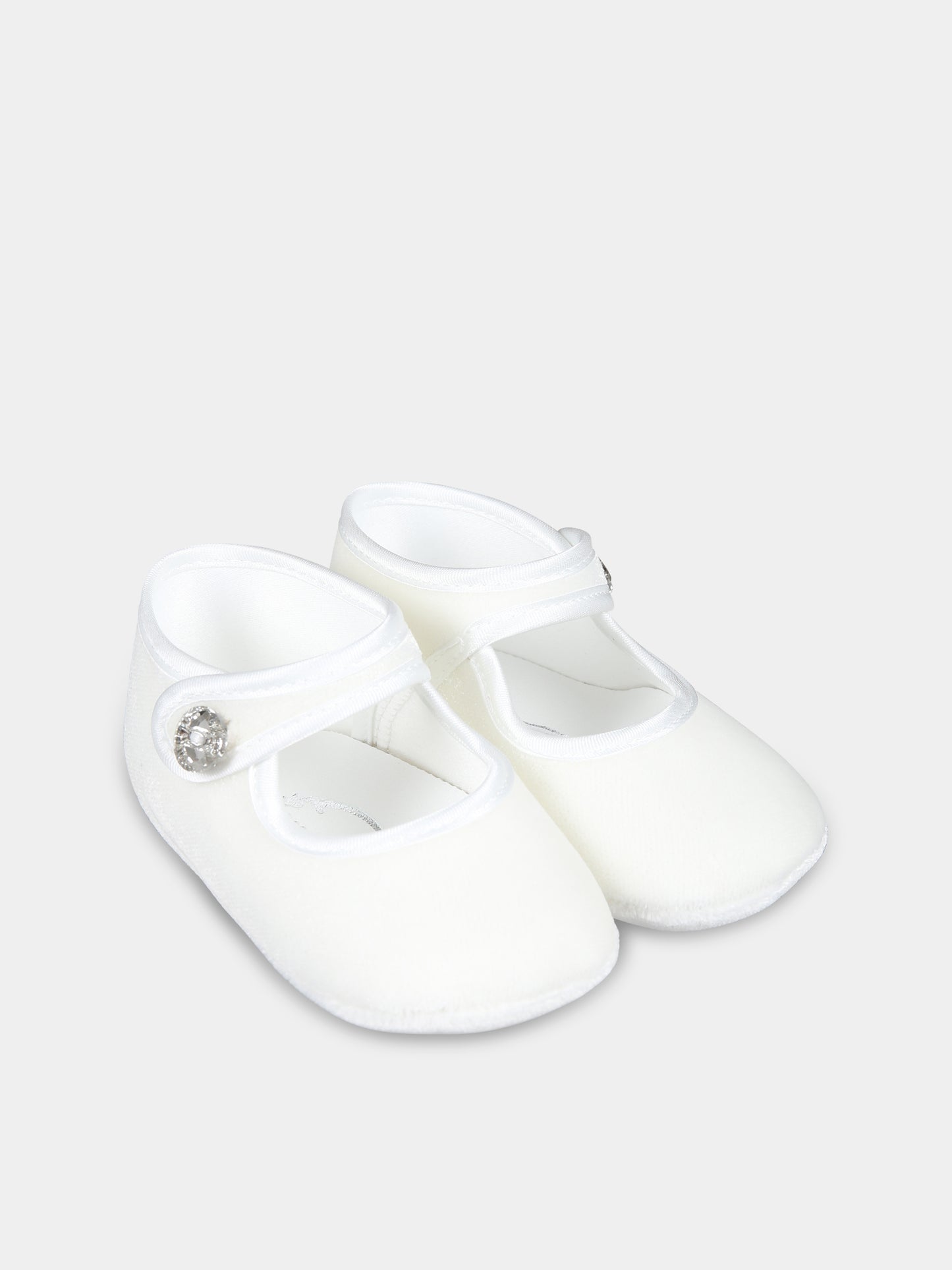 Ballerine bianche per neonata,Monnalisa,73D001 4803 0001