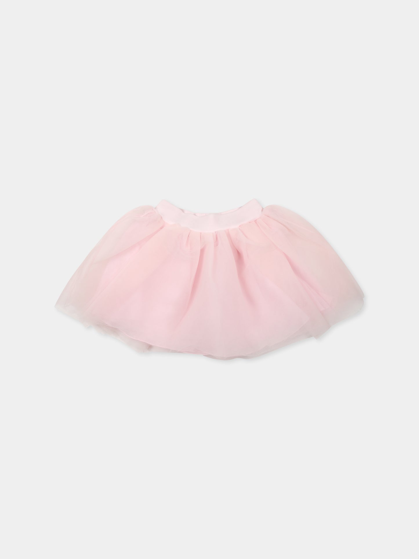 Completo rosa per neonata con fiore,Monnalisa,35D504 4004 0191