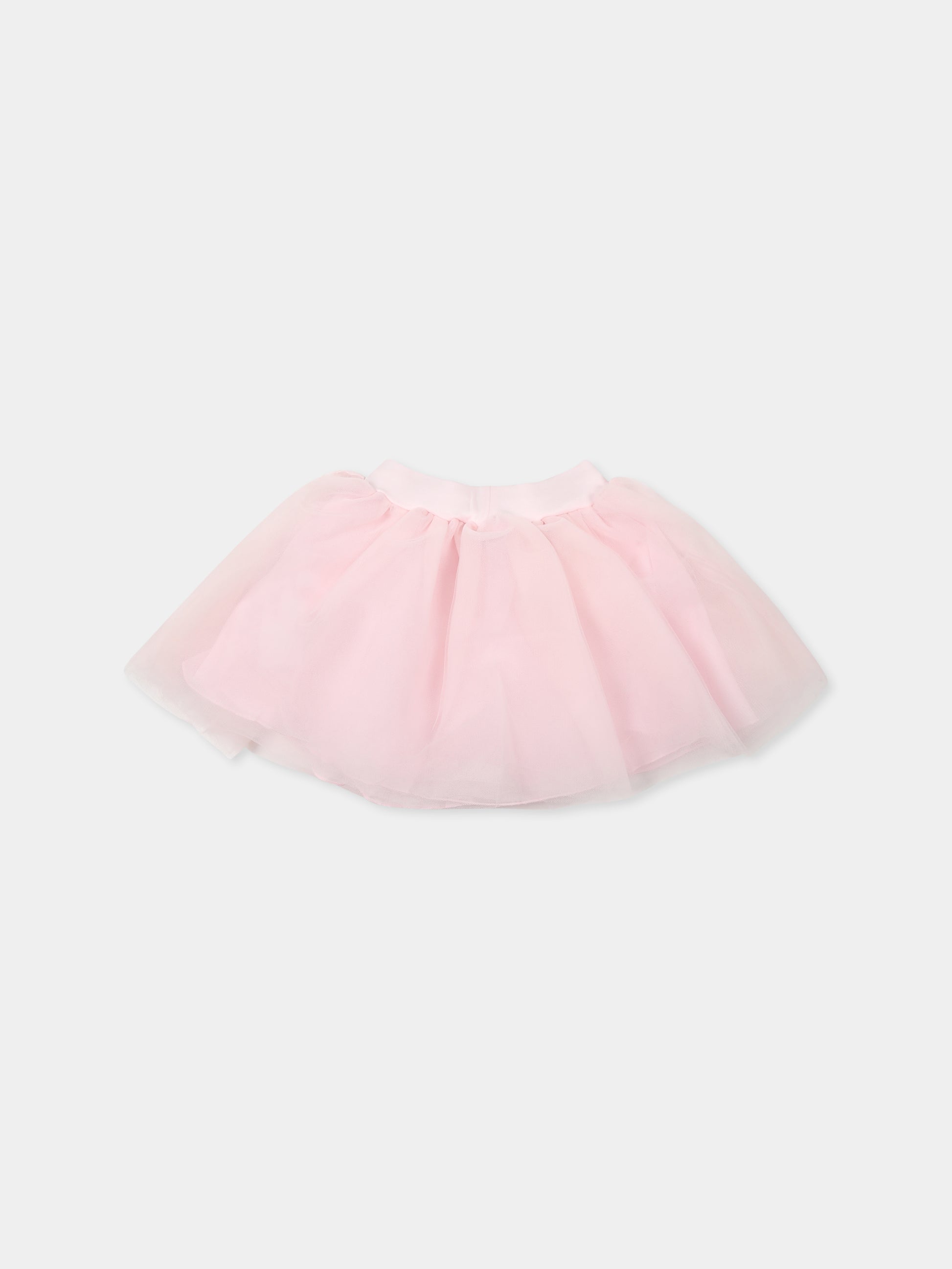 Completo rosa per neonata con fiore,Monnalisa,35D504 4004 0191