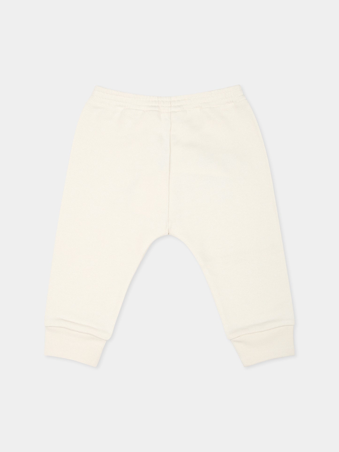 Pantaloni avorio per neonati con logo,Gucci Kids,631657 XJGPC 9692