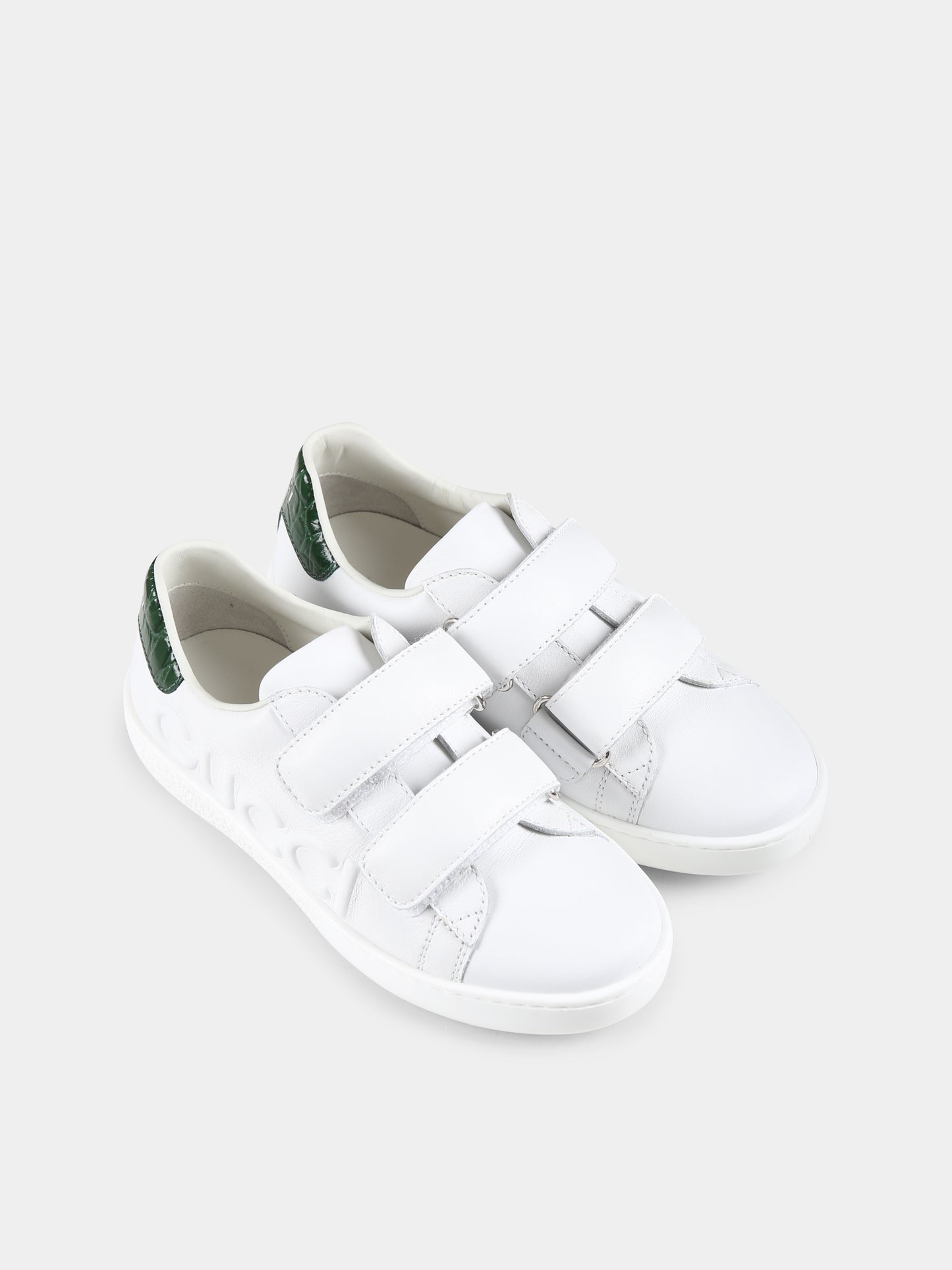 Sneakers Ace bianche per bambini con logo,Gucci Kids,793050/793049 AADOV 9054