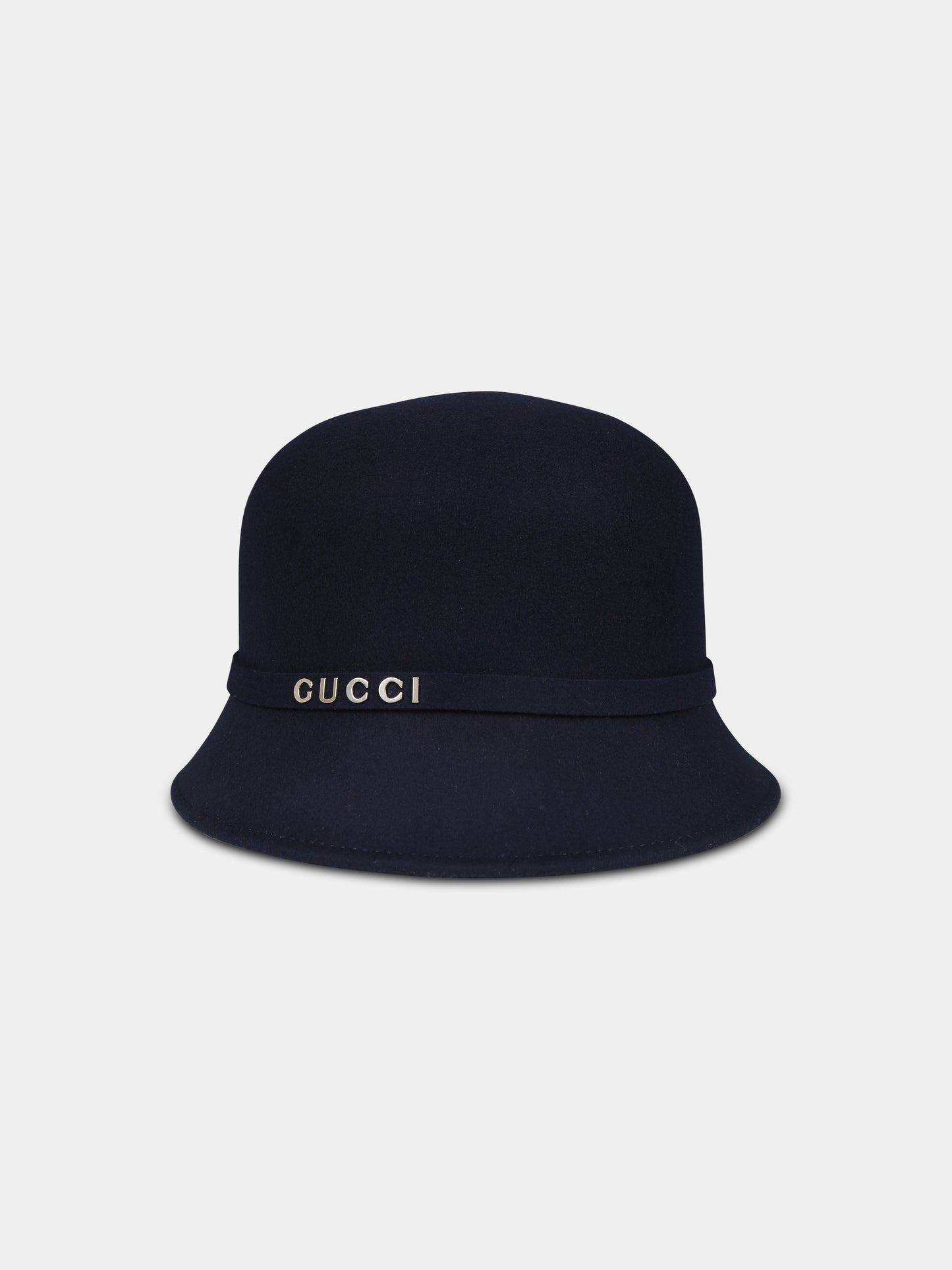 Cloche blu per bambina con logo,Gucci Kids,792485 4HA25 4000