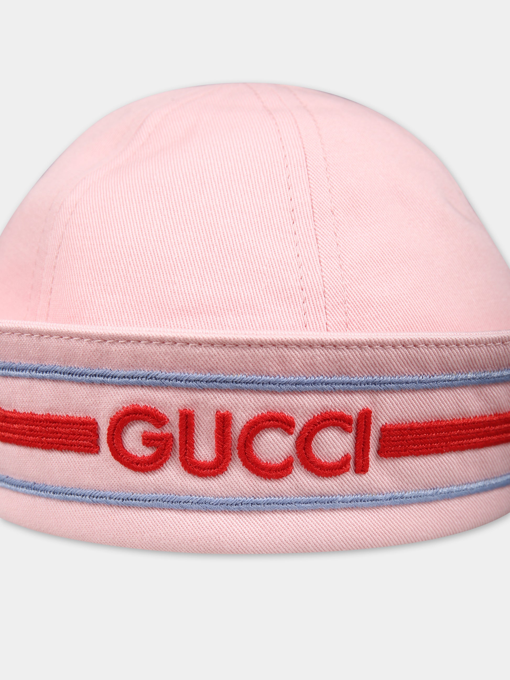 Cloche rosa per bambina con logo Gucci,Gucci Kids,786615 4HA9P 5300