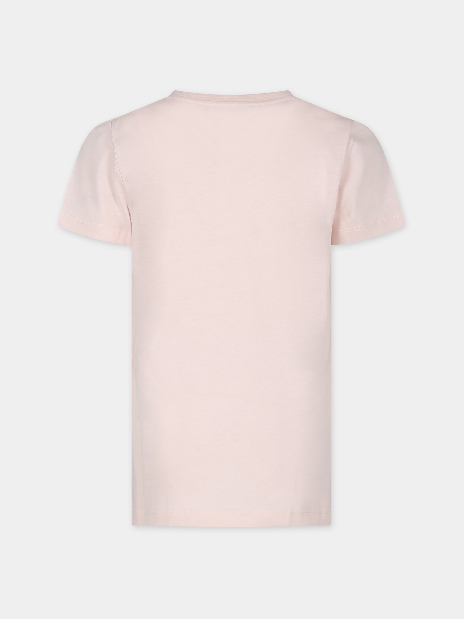 T-shirt rosa per bambina con logo Gucci 1921,Gucci Kids,547559 XJGJC 6341