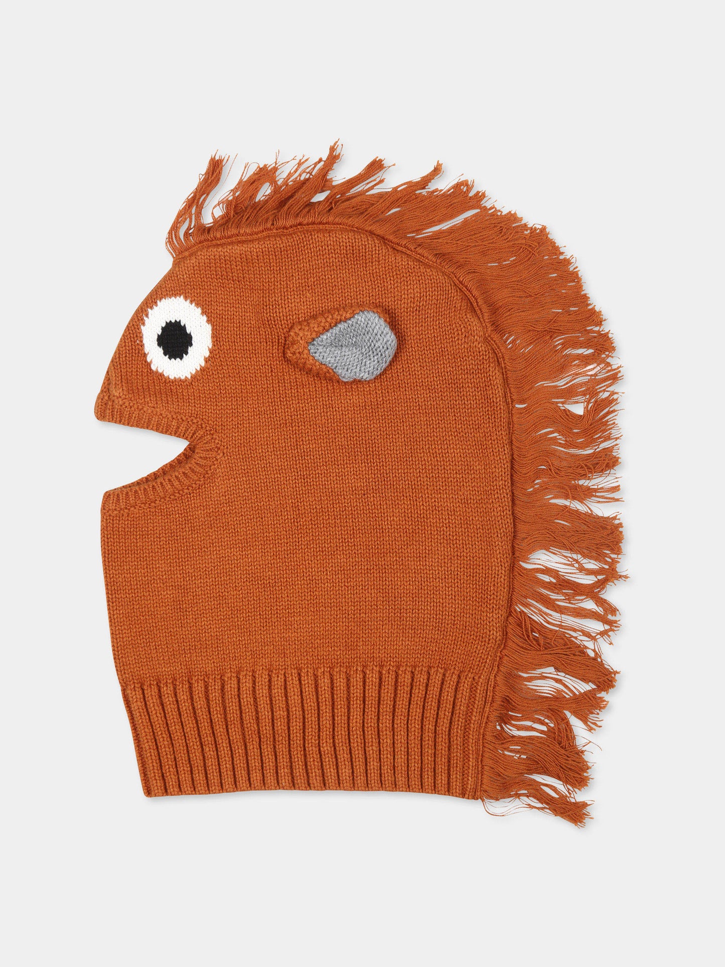 Balaclava marrone per bambino con cavallo,Stella Mccartney Kids,TV0P67 Z1528 317