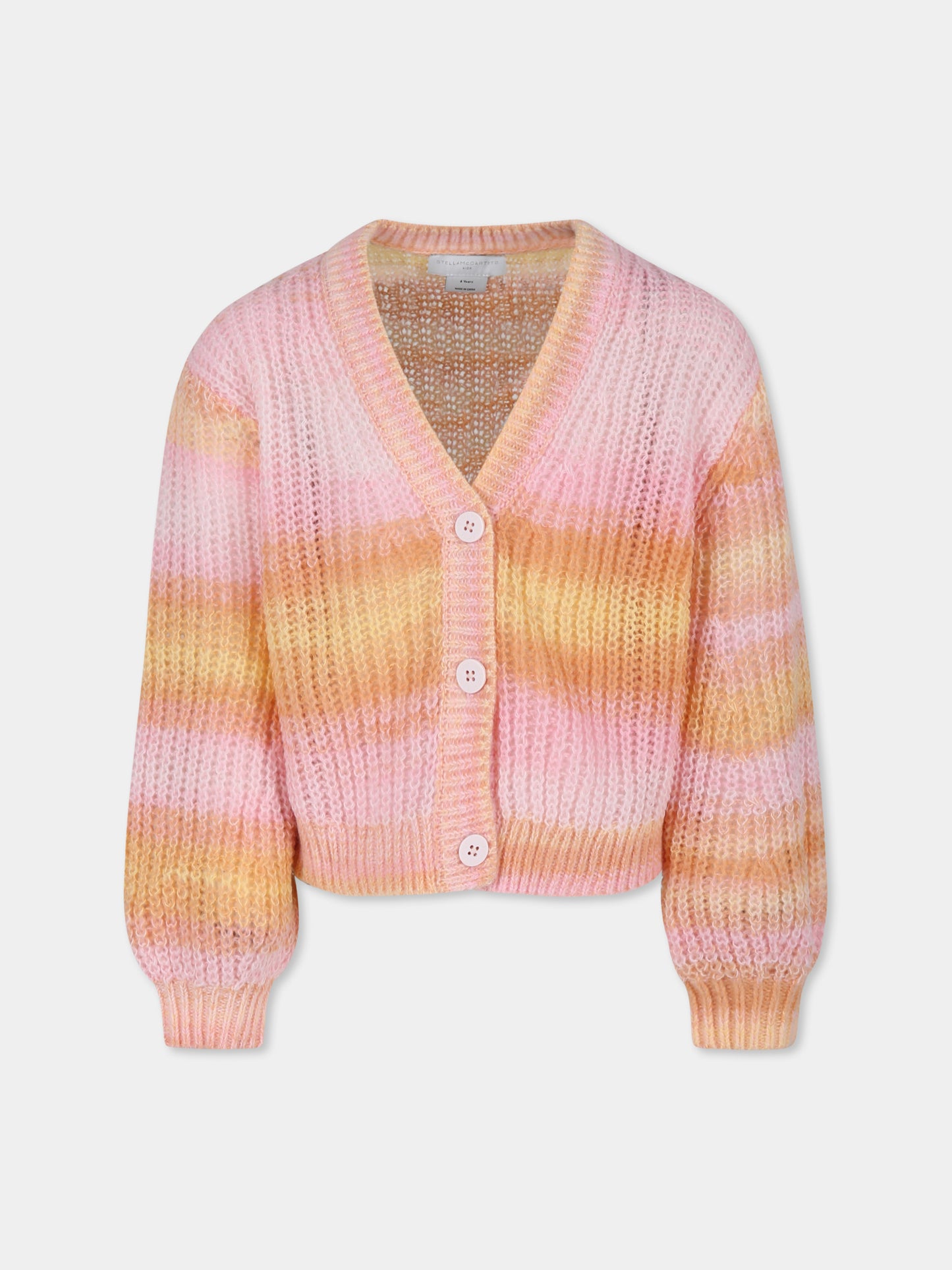 Cardigan rosa per bambina,Stella Mccartney Kids,TV9A50 Z1529 999