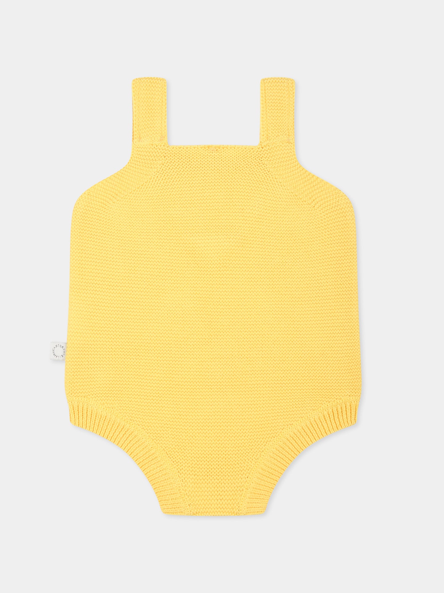 Body giallo per neonato con pulcino,Stella Mccartney Kids,TVA552 Z2423 226