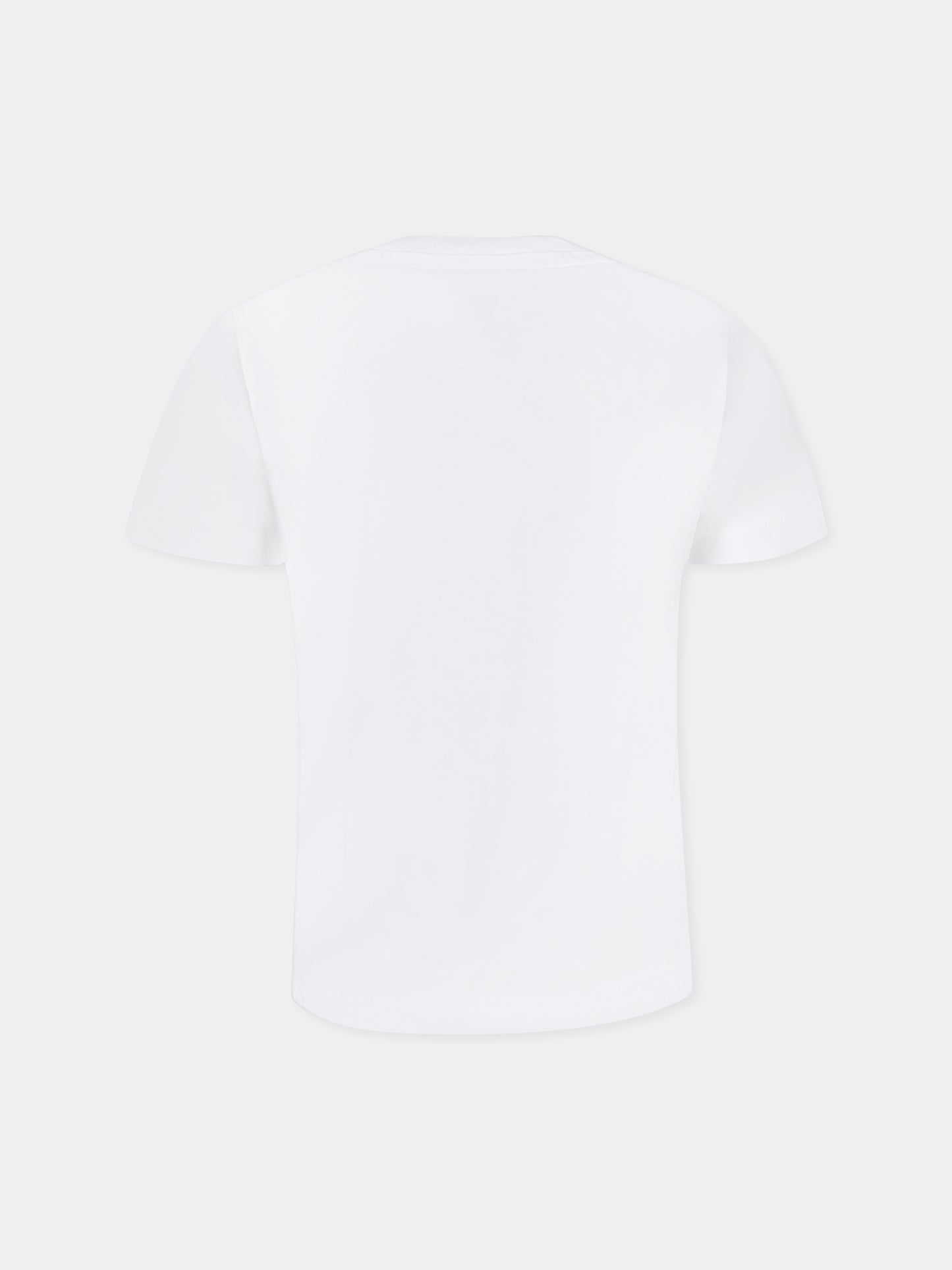 White t-shirt for kids with logo