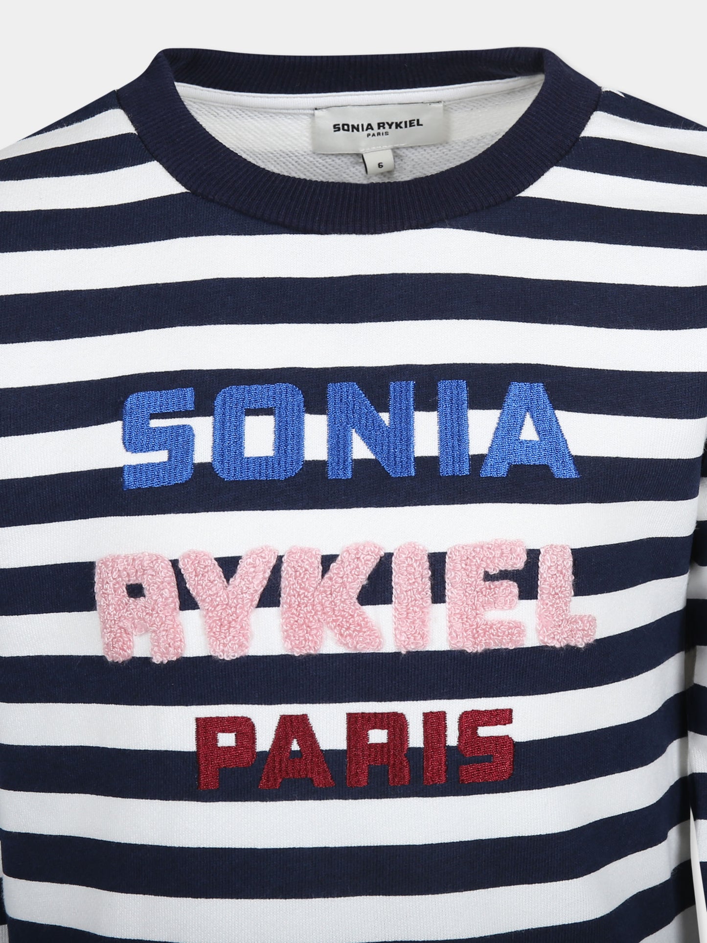 Vestito blu per bambina con logo,Sonia Rykiel Paris,A00217 Z44