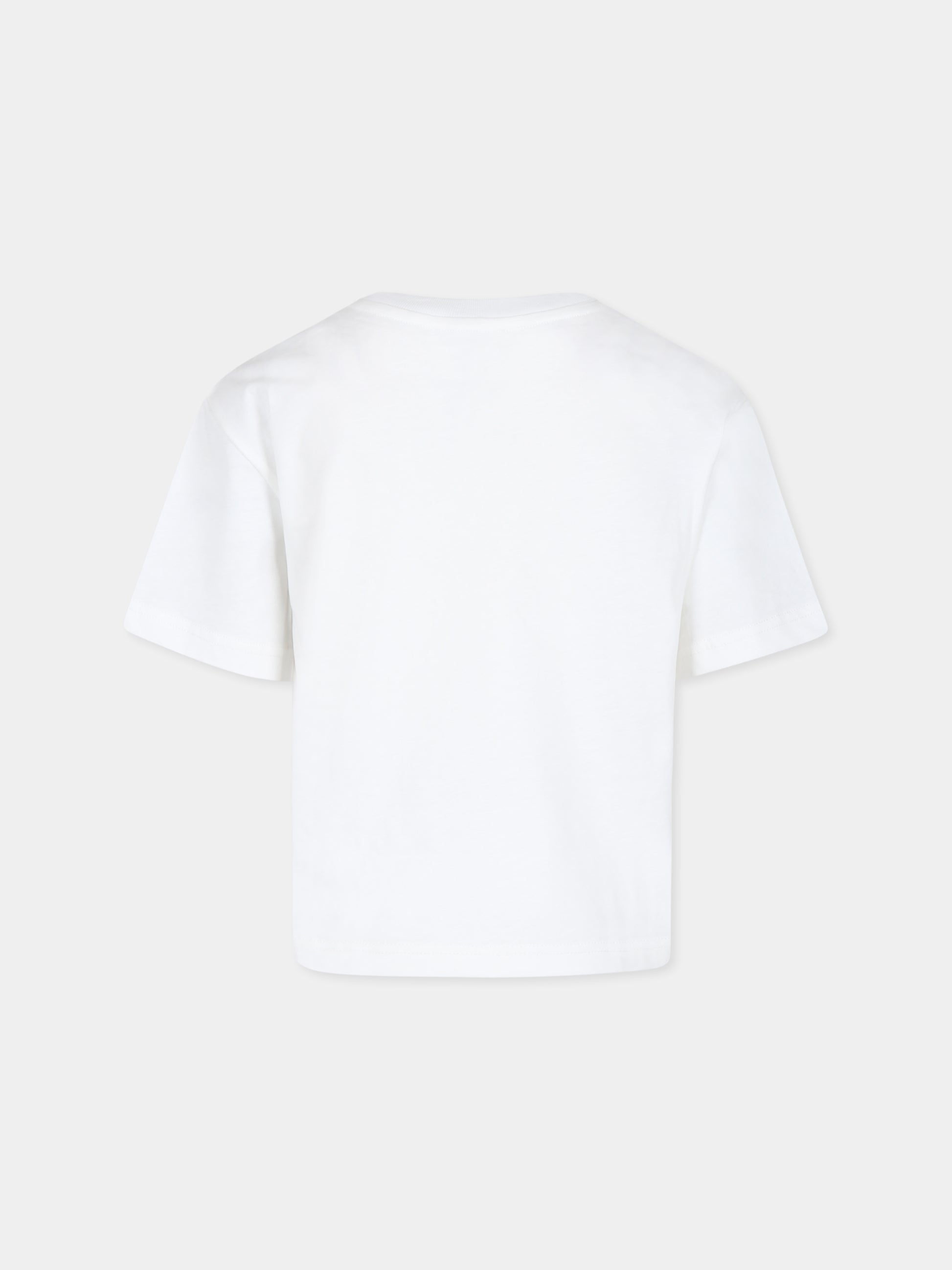 T-shirt bianca per bambini con stampa sneakers,Lanvin Petite,N30147 117