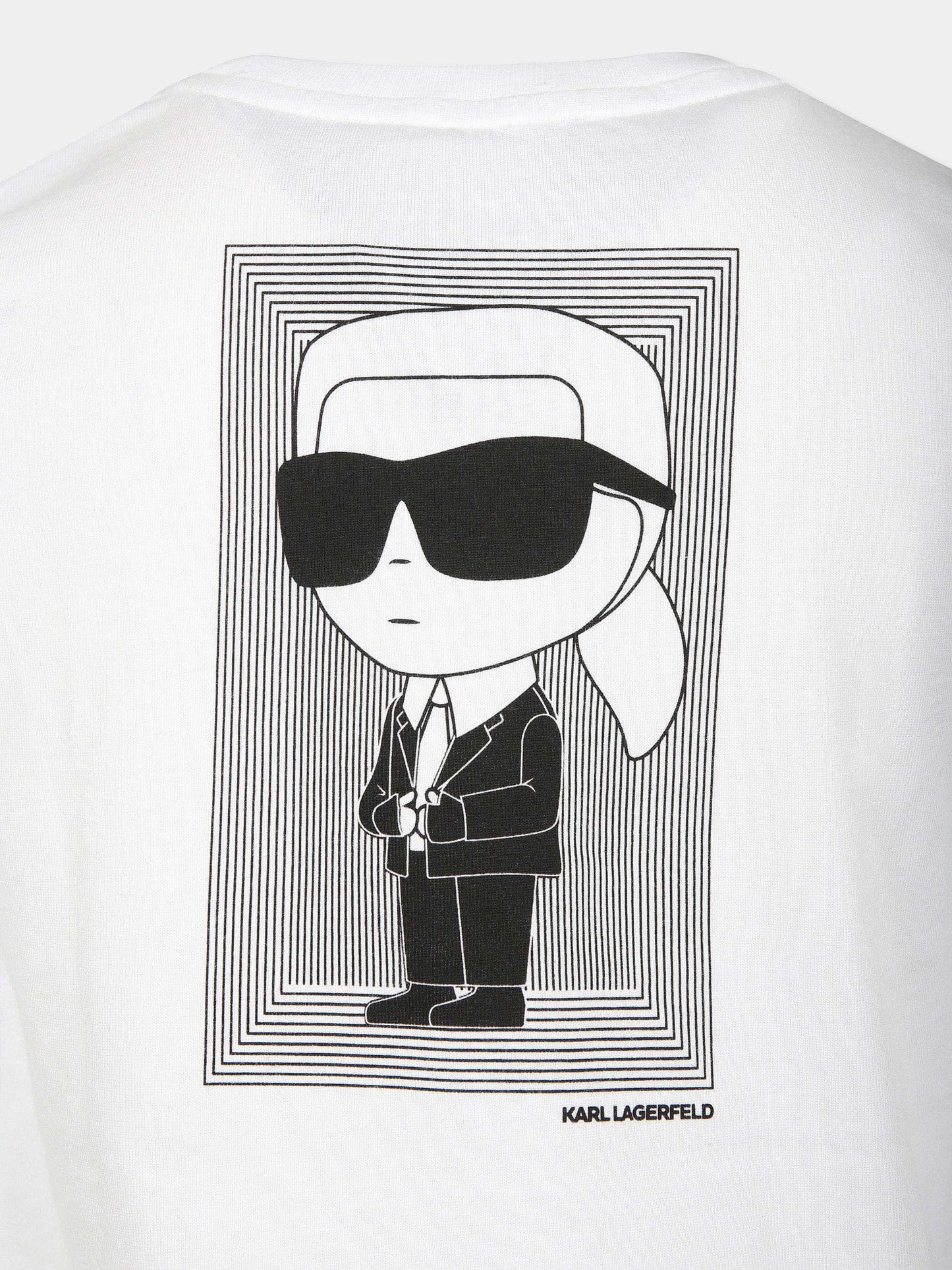 T-shirt bianca per bambini con stampa Karl,Karl Lagerfeld Kids,Z30243 10P