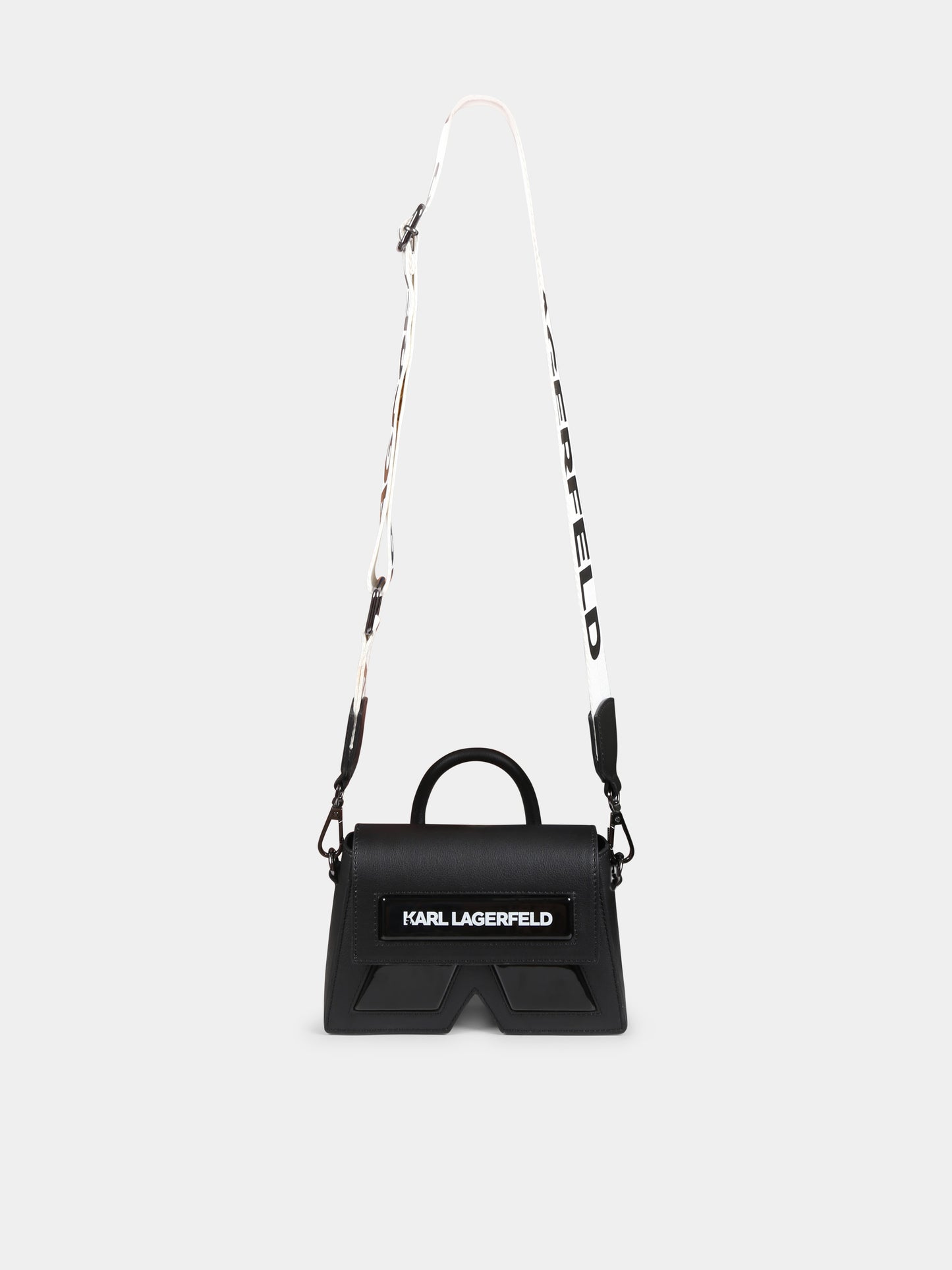 Borsa IKON K nera per bambina con logo,Karl Lagerfeld Kids,Z30343 09B