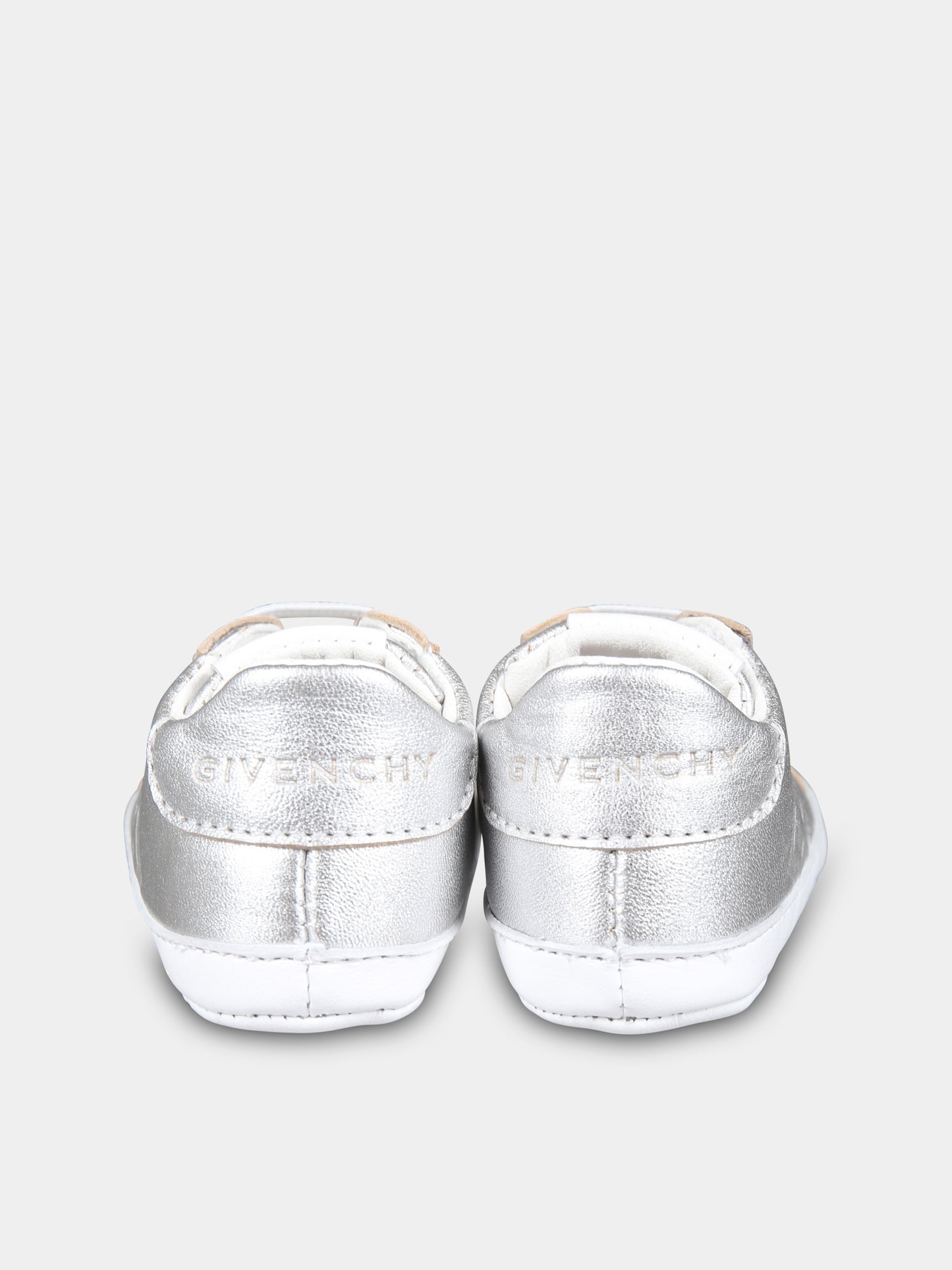 Sneakers argento per neonata con iconico motivo 4G,Givenchy Kids,H30582 016