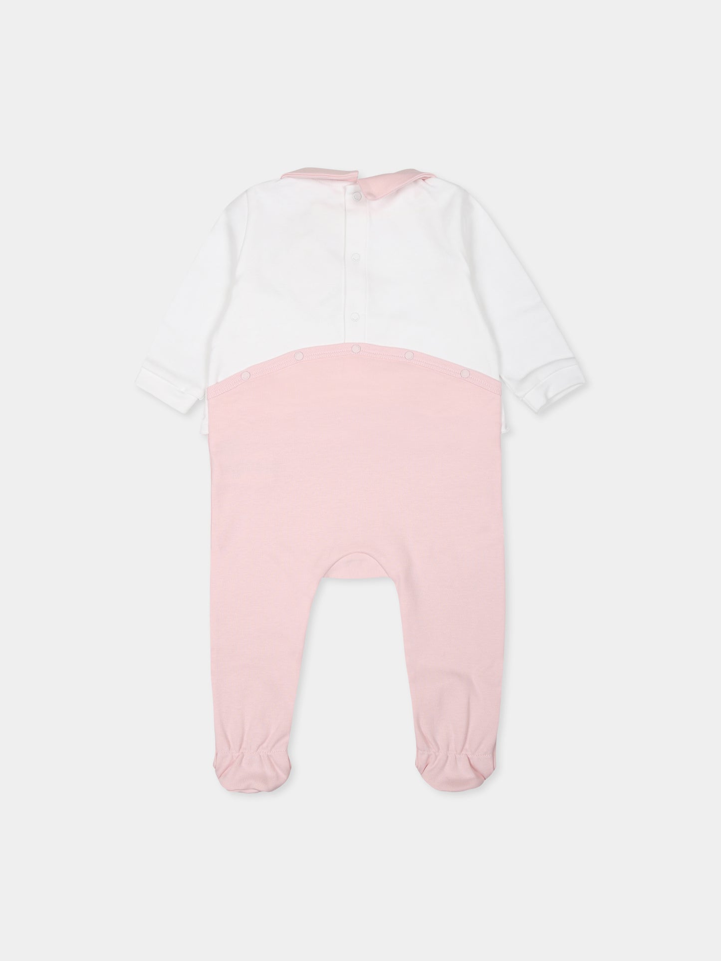 Set tutina rosa per neonata con logo e iconico motivo 4G,Givenchy Kids,H30573 44Z