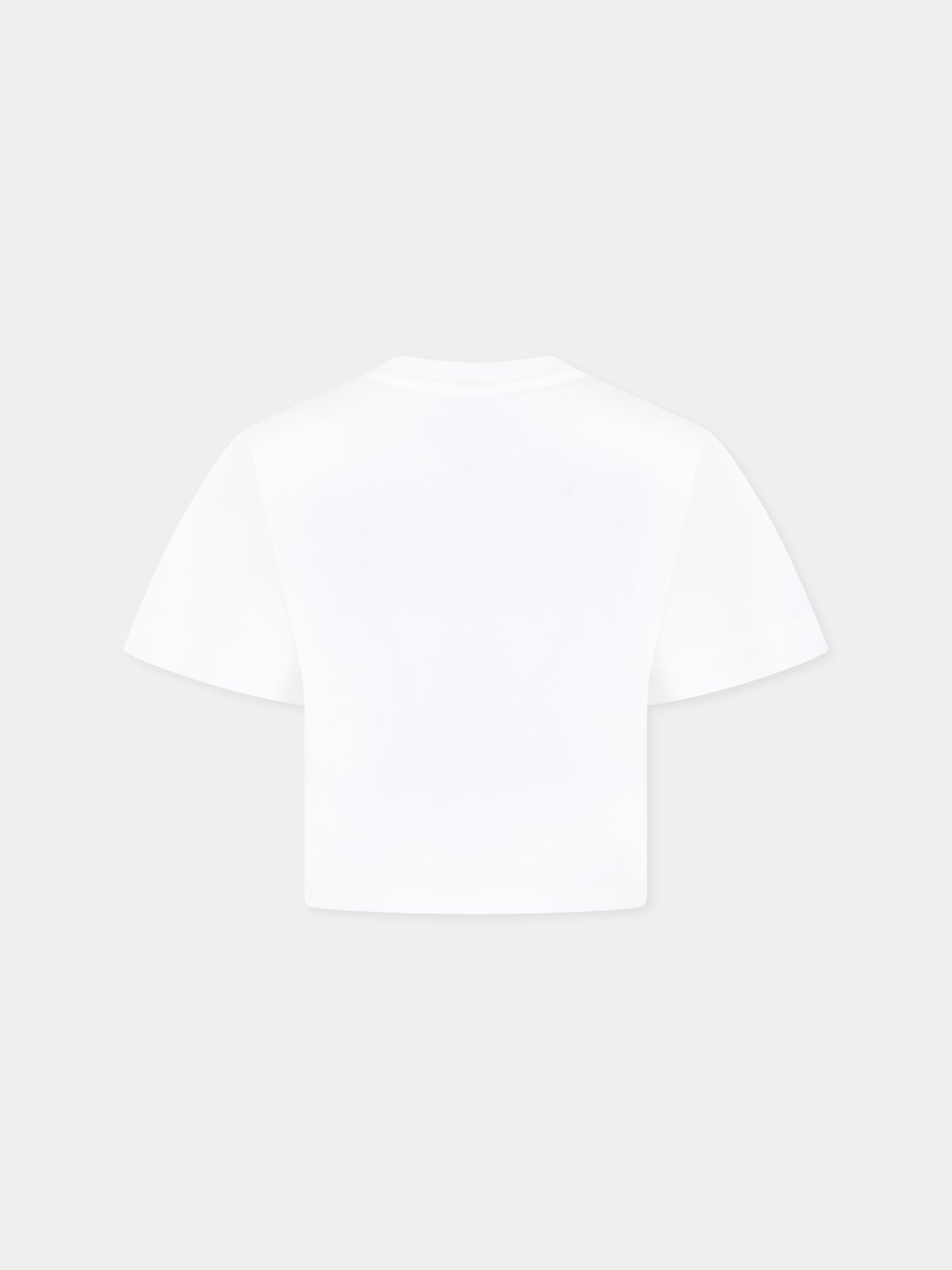 T-shirt bianca per bambina con logo,Chloé Kids,C20387 117