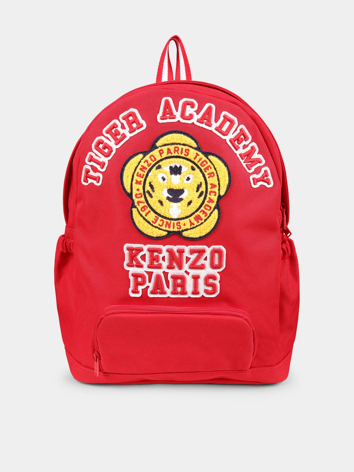 Zaino rosso per bambini con logo K Flower,Kenzo Kids,K60617 968