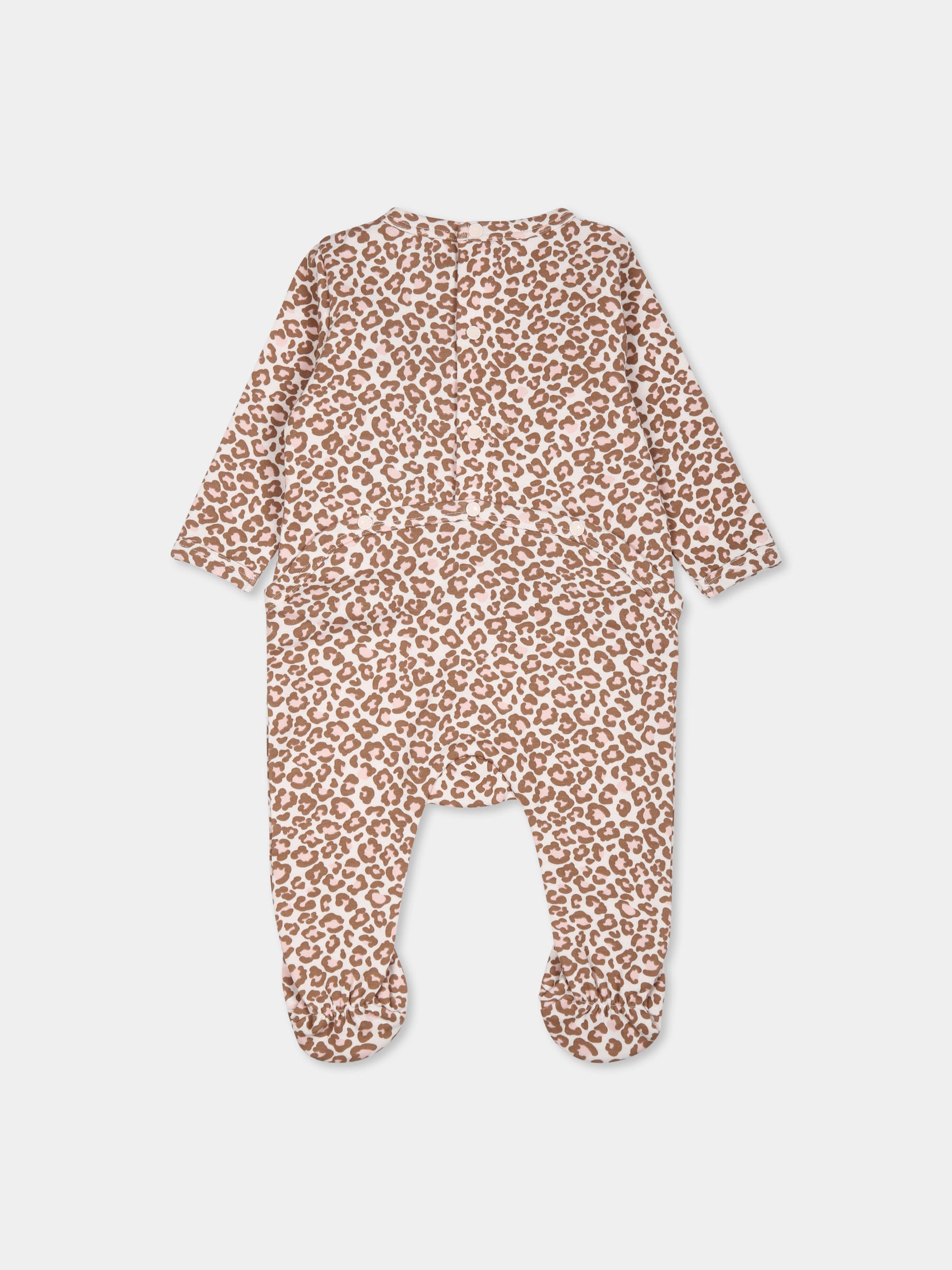 Tutina rosa per neonata con stampa maculata,Kenzo Kids,K60422 47R