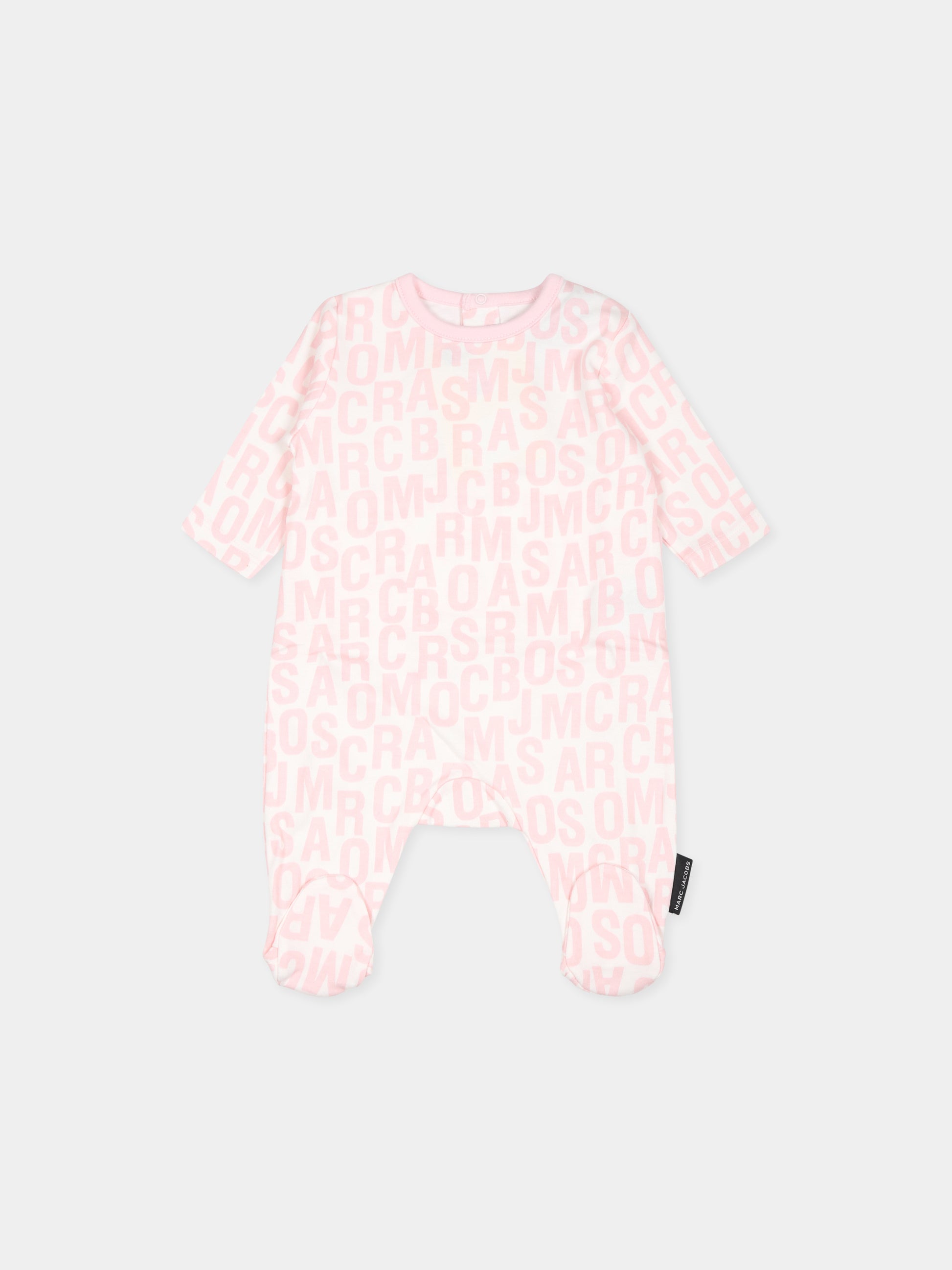 Set tutina rosa per neonata con logo,Marc Jacobs,W60328 475