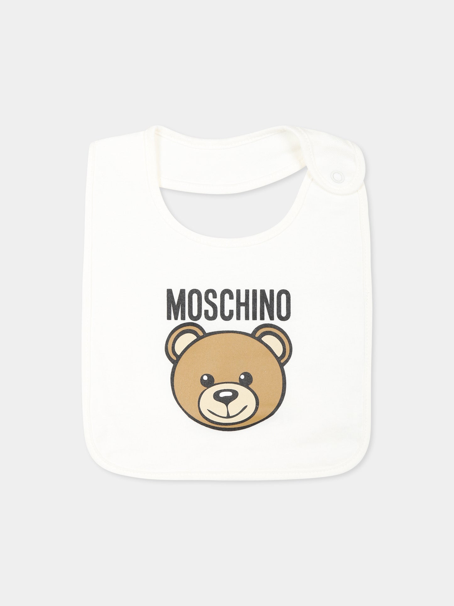 Set tutine avorio per neonati con Teddy Bear,Moschino Kids,MUY077 LCA40 10063