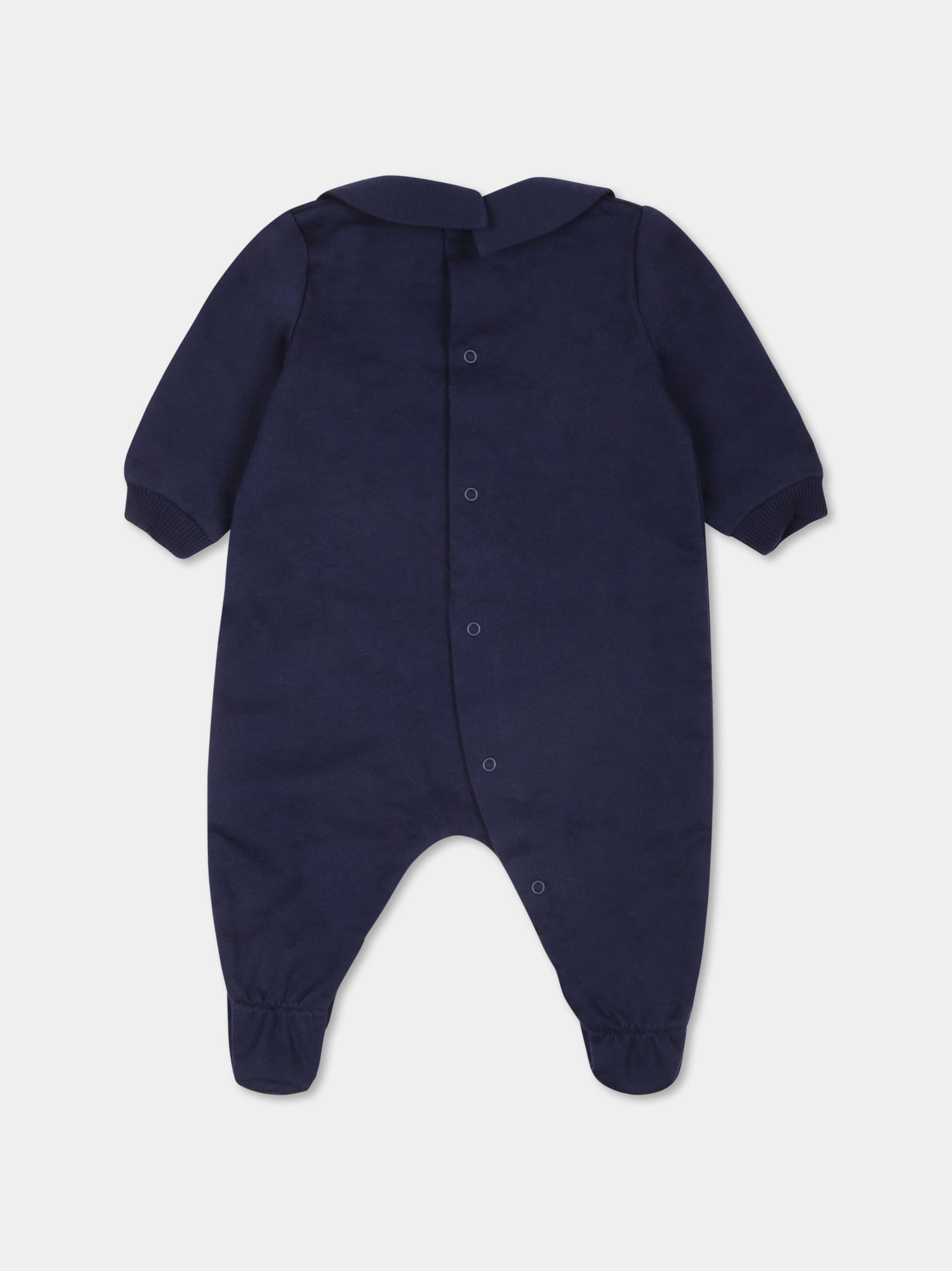 Tutina blu per neonato con Teddy Bear,Moschino Kids,MUY078 LCA40 40016