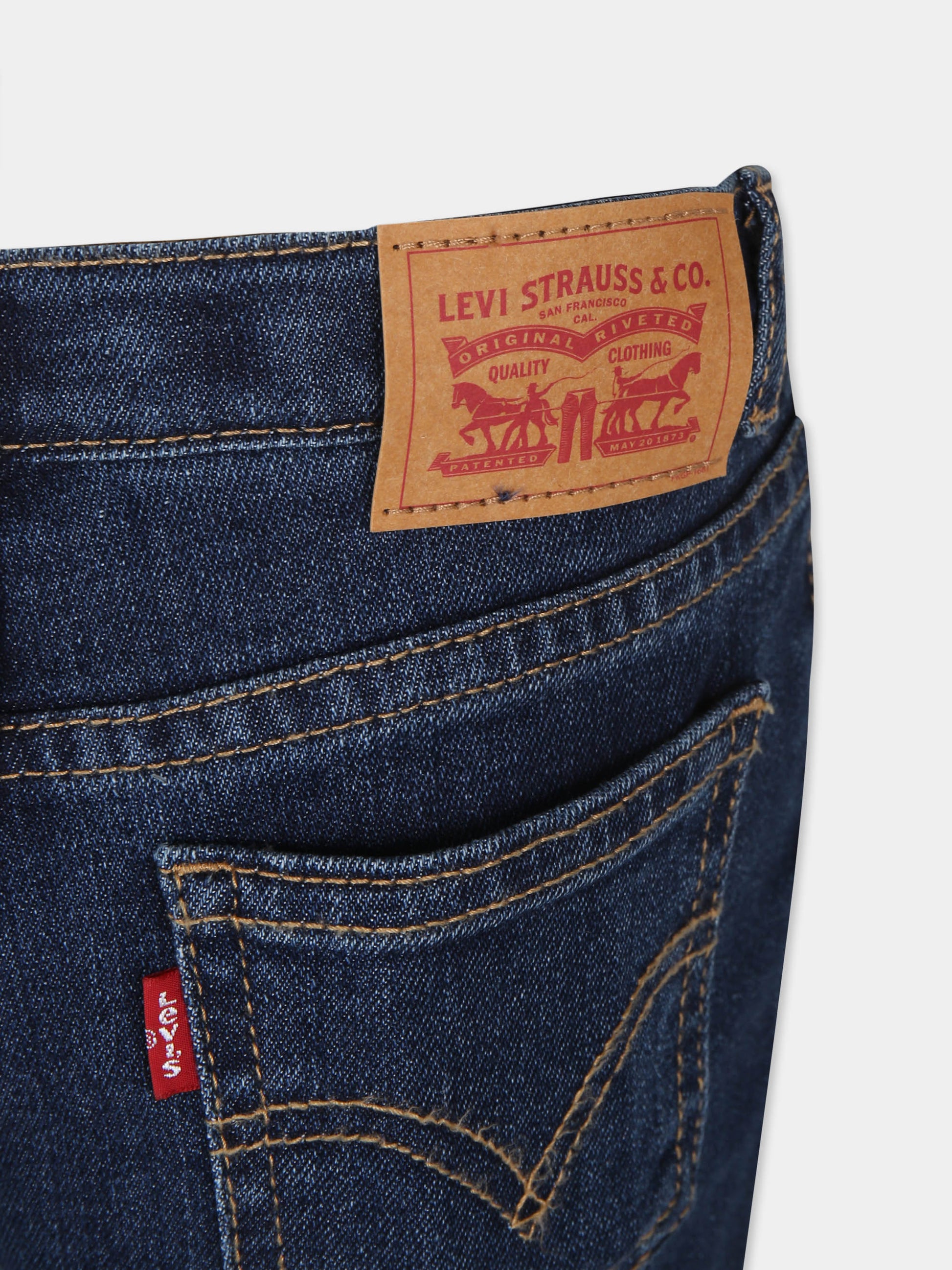 Jeans blu per bambino con logo,Levi's Kids,EG381 DAE