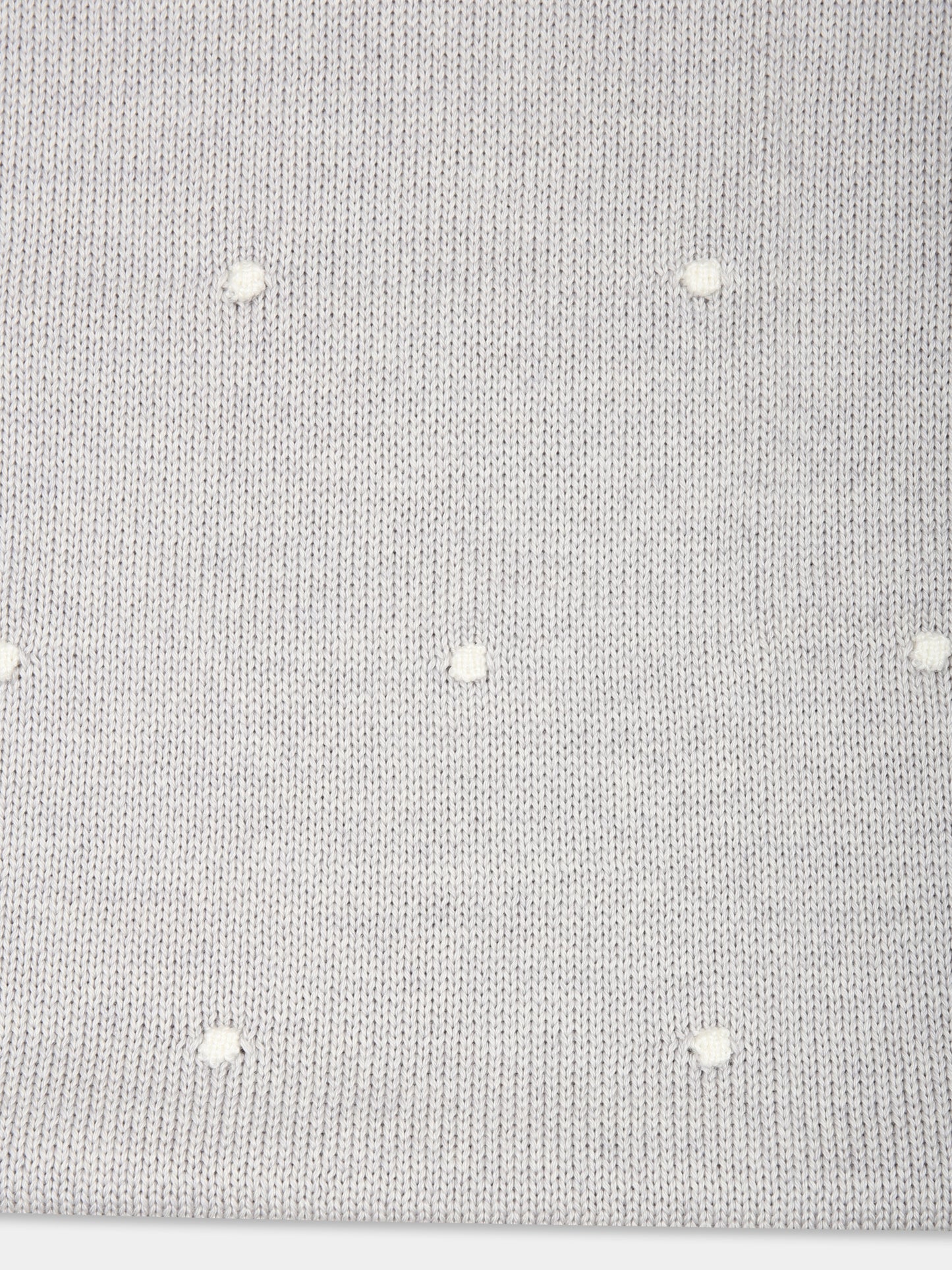 Coperta grigia per neonati con pois,Little Bear,9114 GRIGIO/LATTE