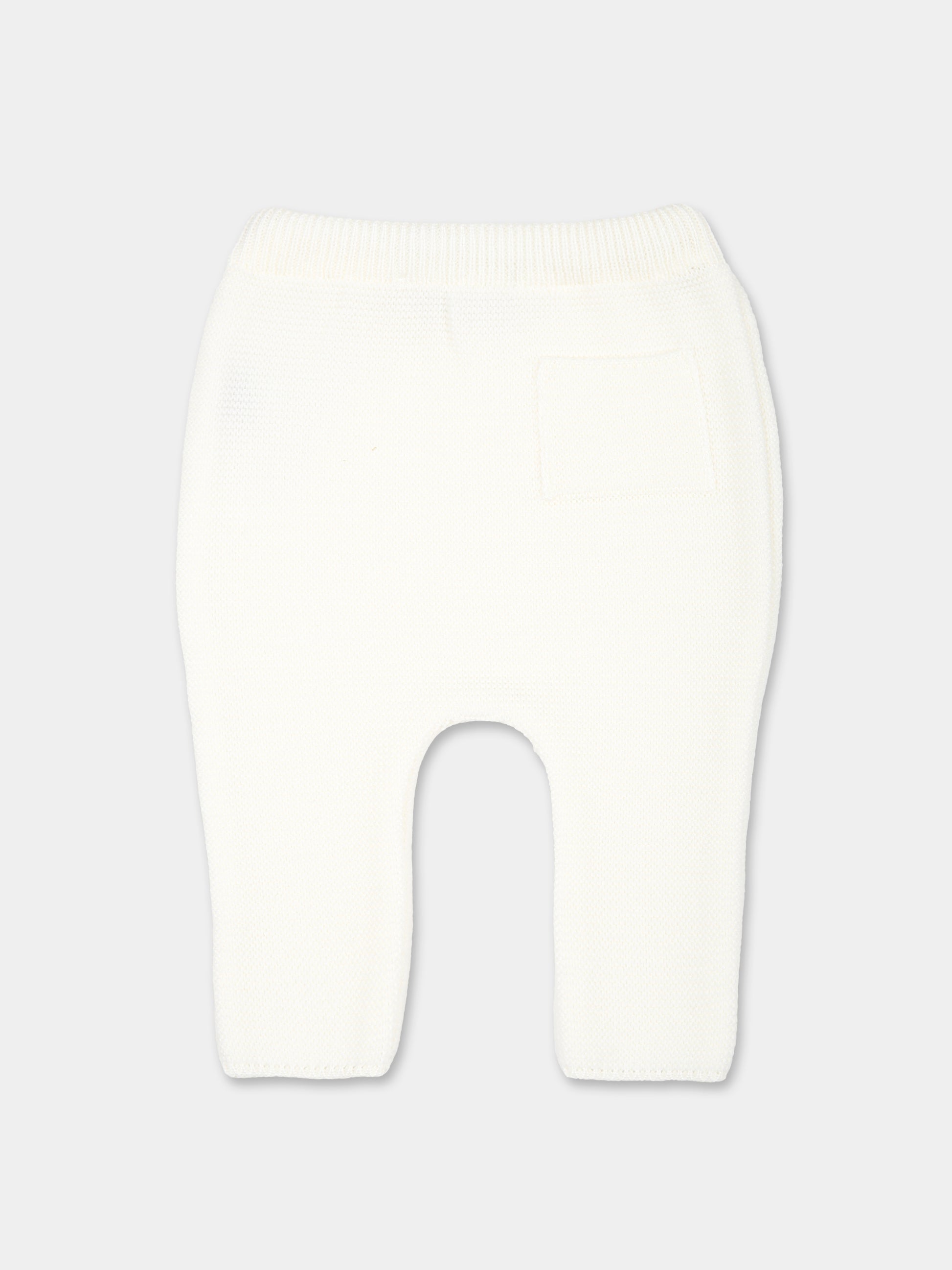 Pantaloni bianchi per neonati,Little Bear,9125 LATTE