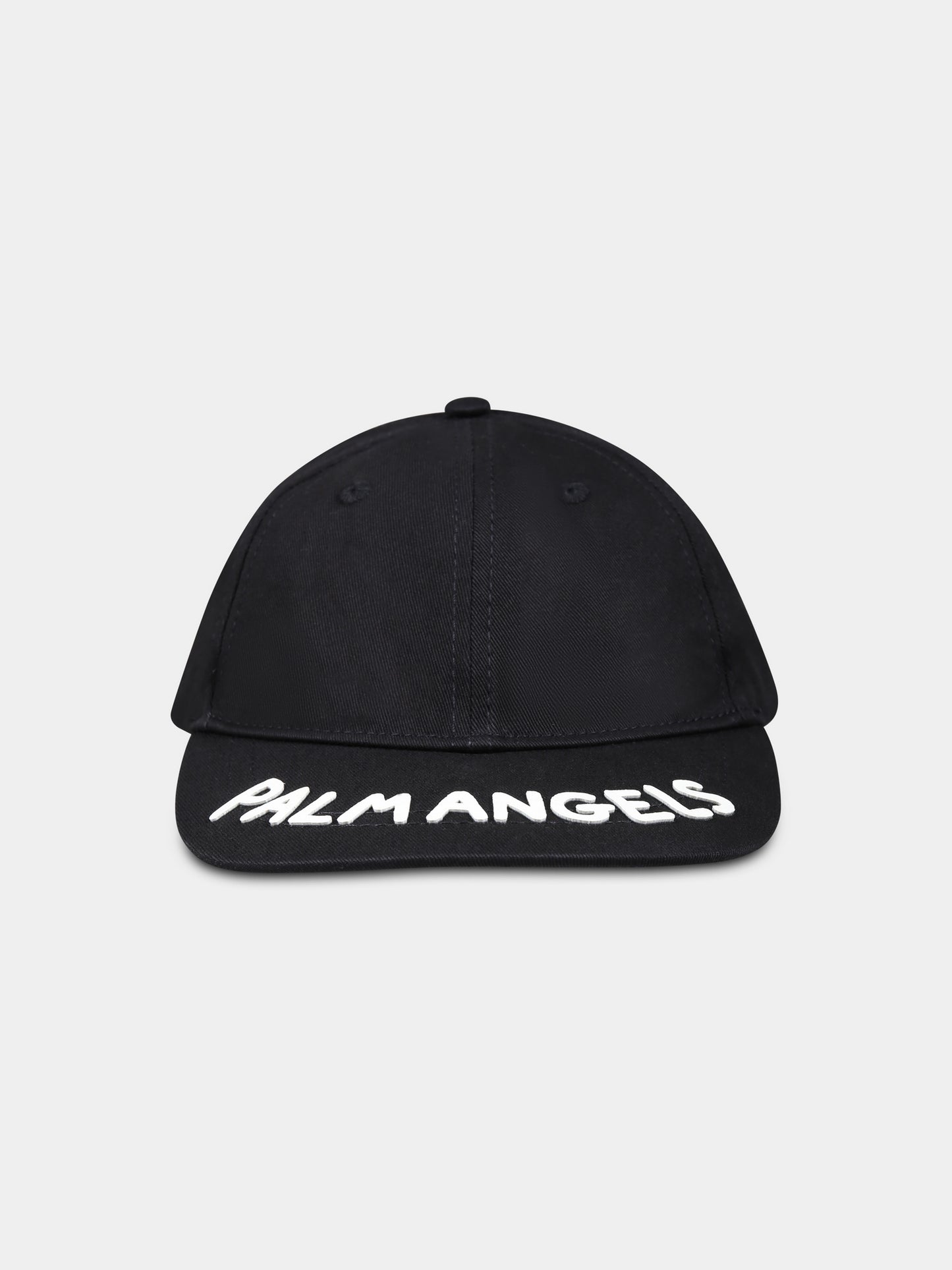 Cappello nero per bambino con logo,Palm Angels,PBLB002F24FAB0011004