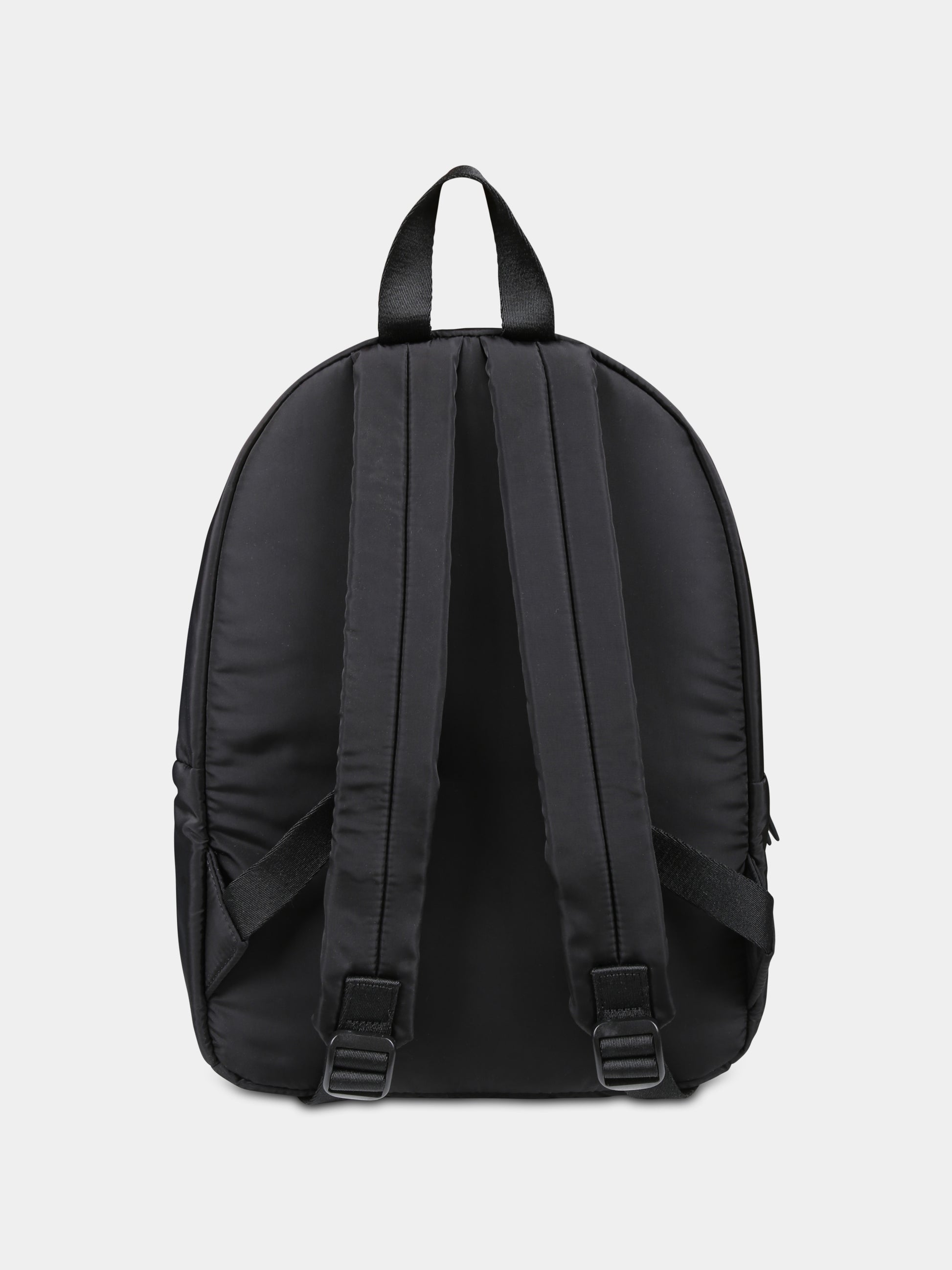 Zaino nero per bambino con logo bianco,Palm Angels,PBNB015C99FAB0011001