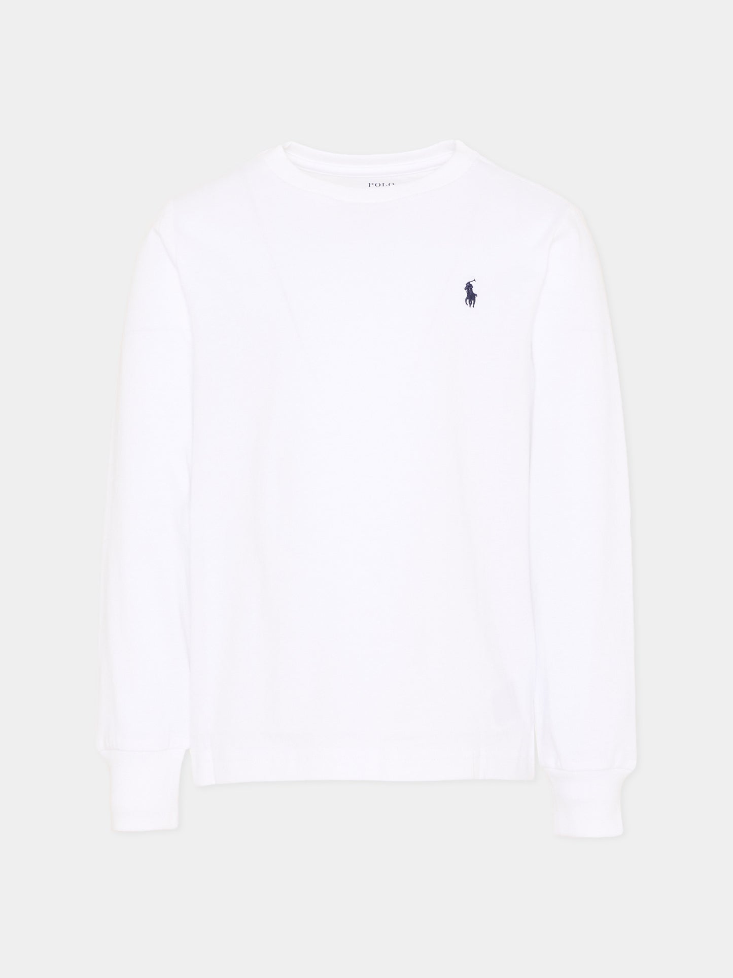 T-Shirt a manica lunga bianca per bambino,Ralph Lauren Kids,843804004