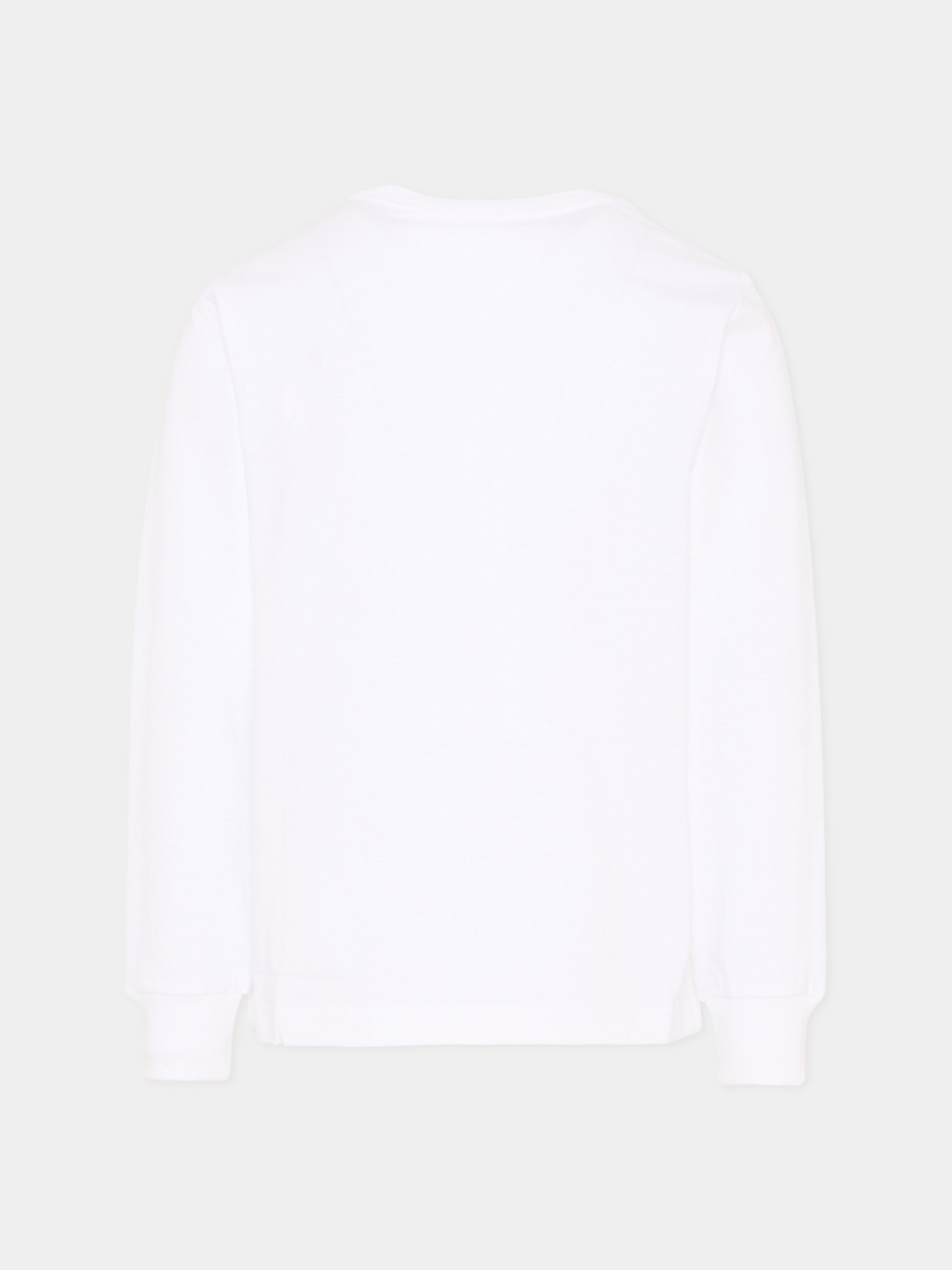 T-Shirt a manica lunga bianca per bambino,Ralph Lauren Kids,843804004