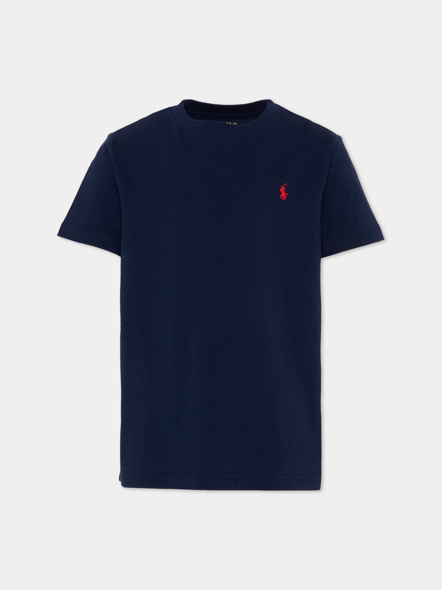 T-shirt blu per bambino con Pony,Ralph Lauren Kids,832904037